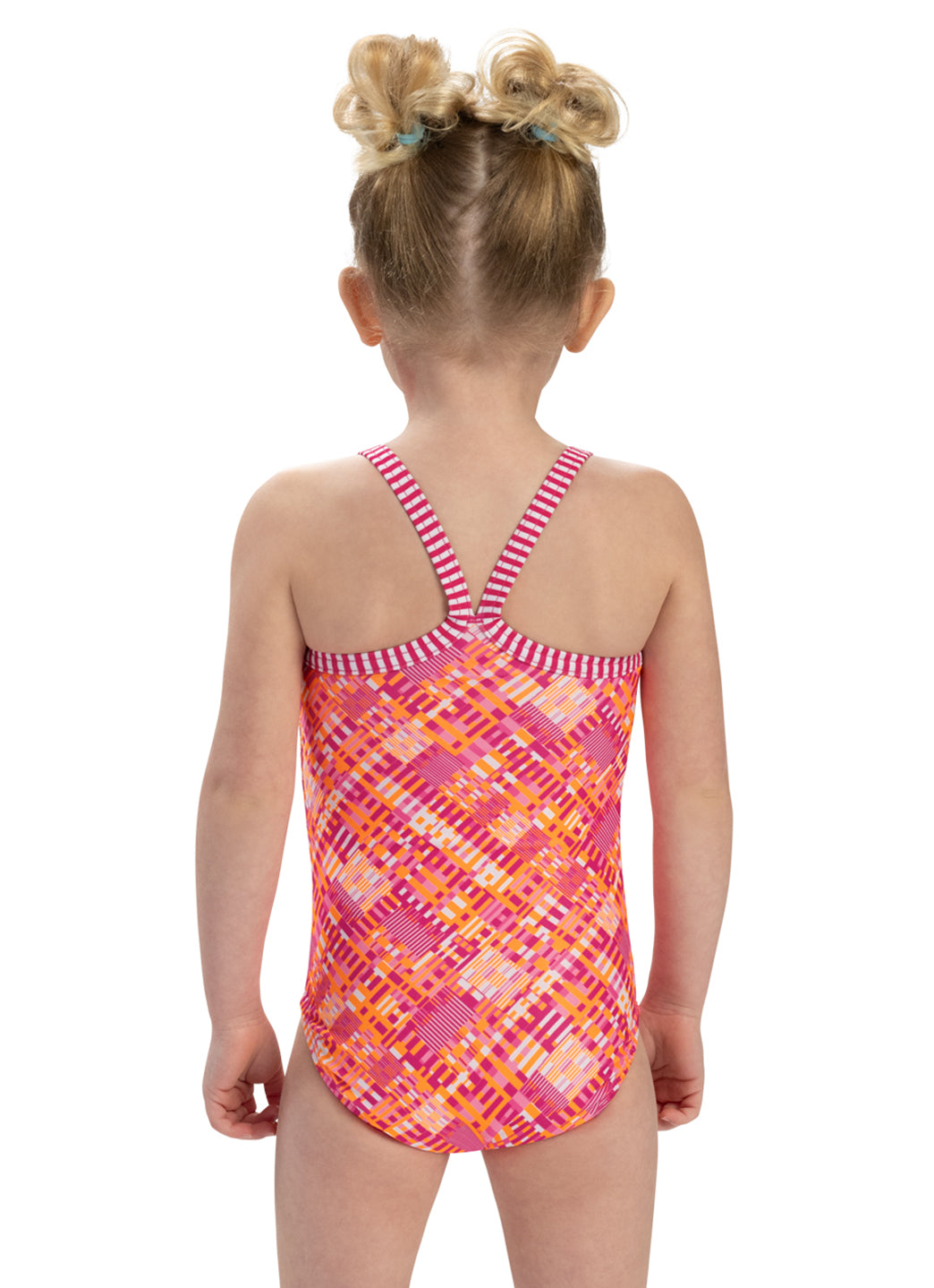 Dolfin Girls' Alphabet Printed One Piece Swimsuit (Toddler, Little Kid)、mySite、noshort