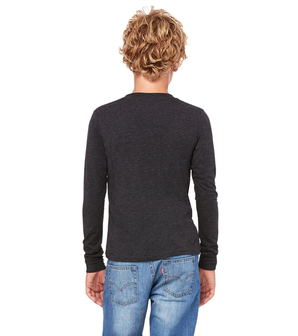 Bella + Canvas Youth Jersey Long Sleeve T-Shirt、mySite、noshort