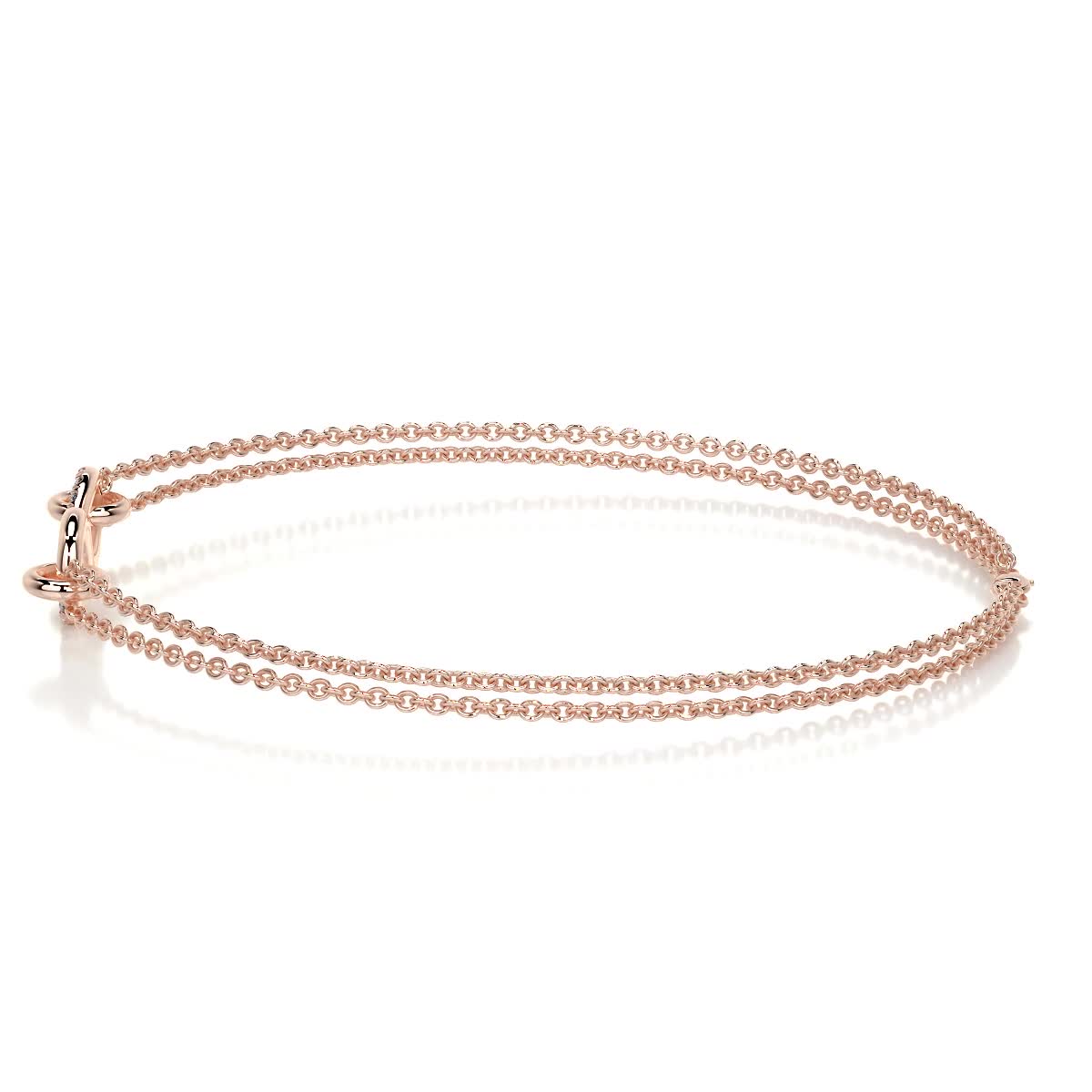 Candice Lab Grown Diamonds Bracelet (0.07 Carat) -14K Rose Gold、mySite、hinf8tx79