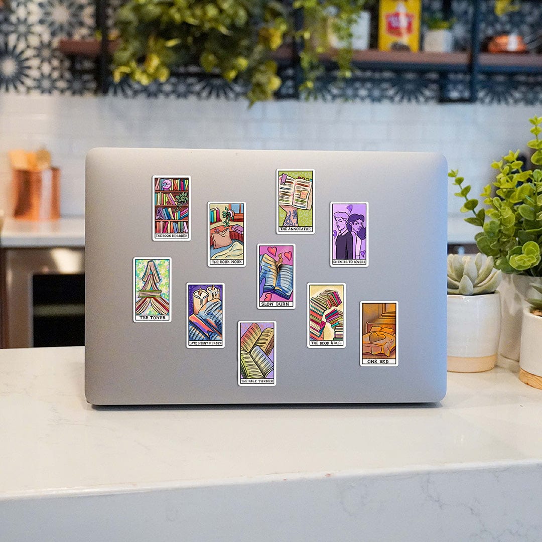  Bookish Tarot Card Stickers 10 Pack、mySite、ghnorth