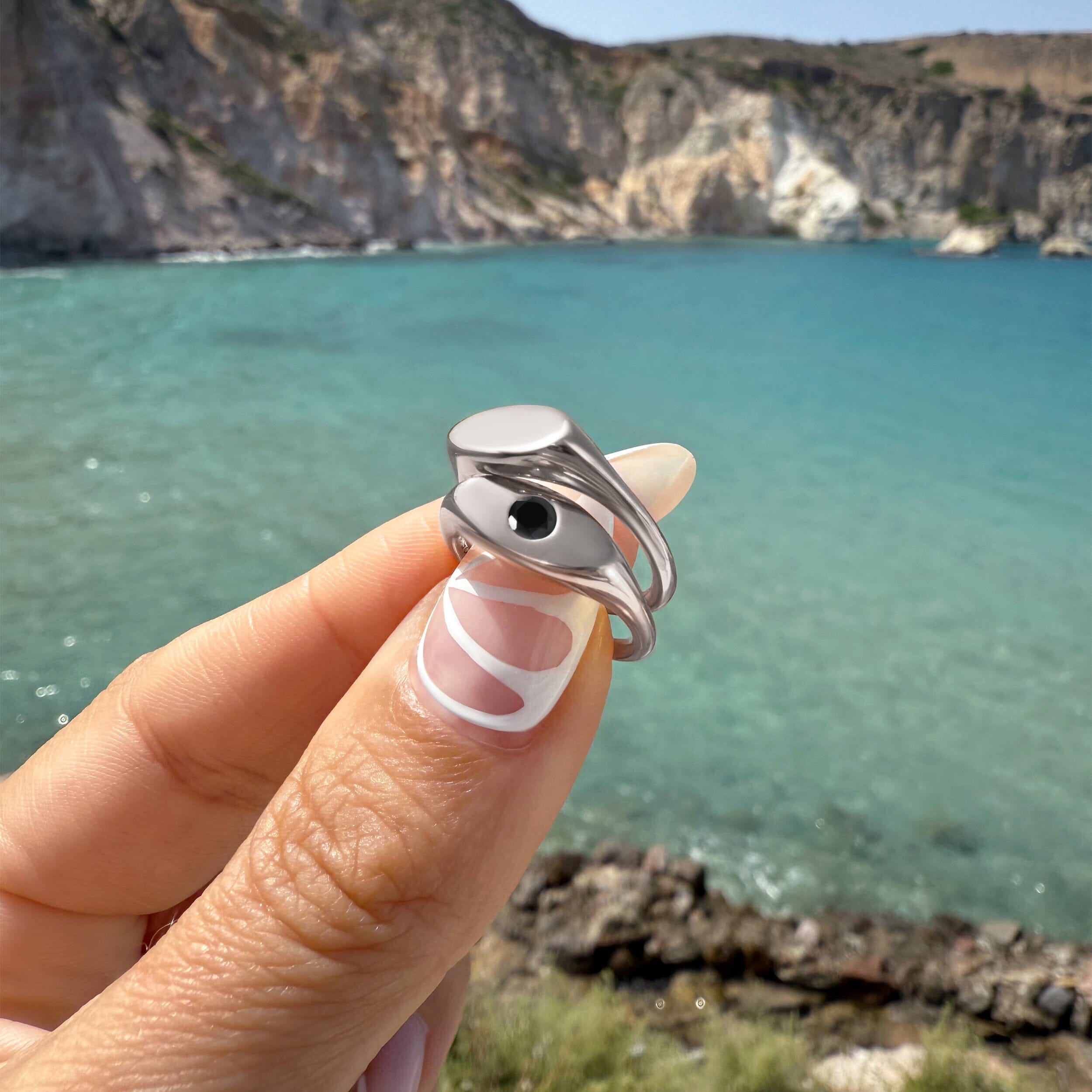 Black Obsidian Pinky Ring - Signet Noire、mySite、hinf8tx79