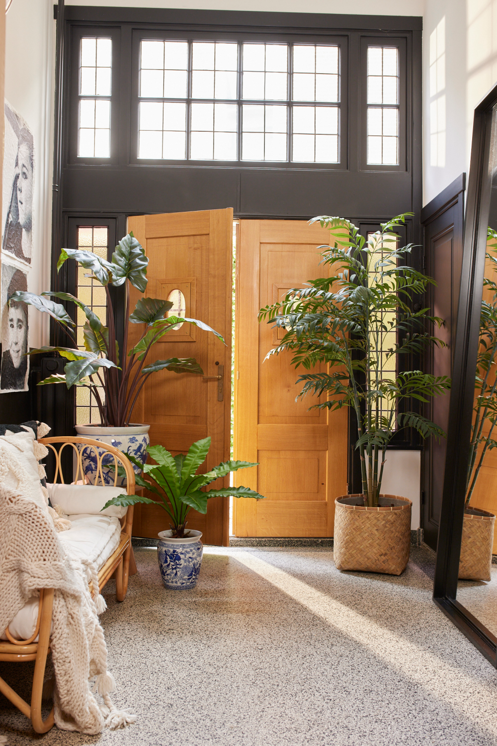 Green Leaf Tropical Faux Plants (2) | Emerald Colocasia、mySite、neckold