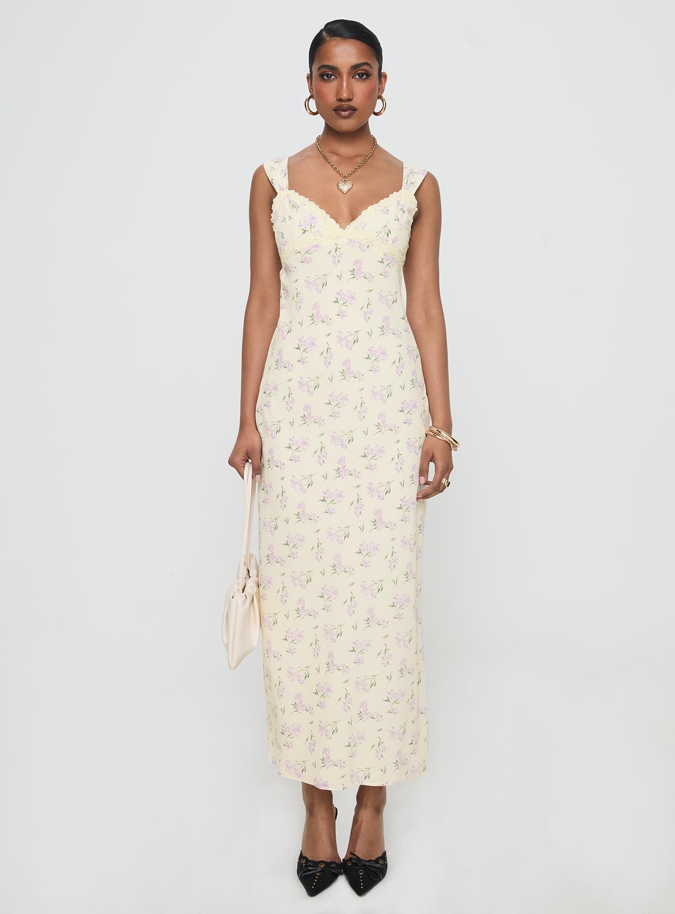 Fernwood Maxi Dress Yellow Floral、mySite、solidvoid