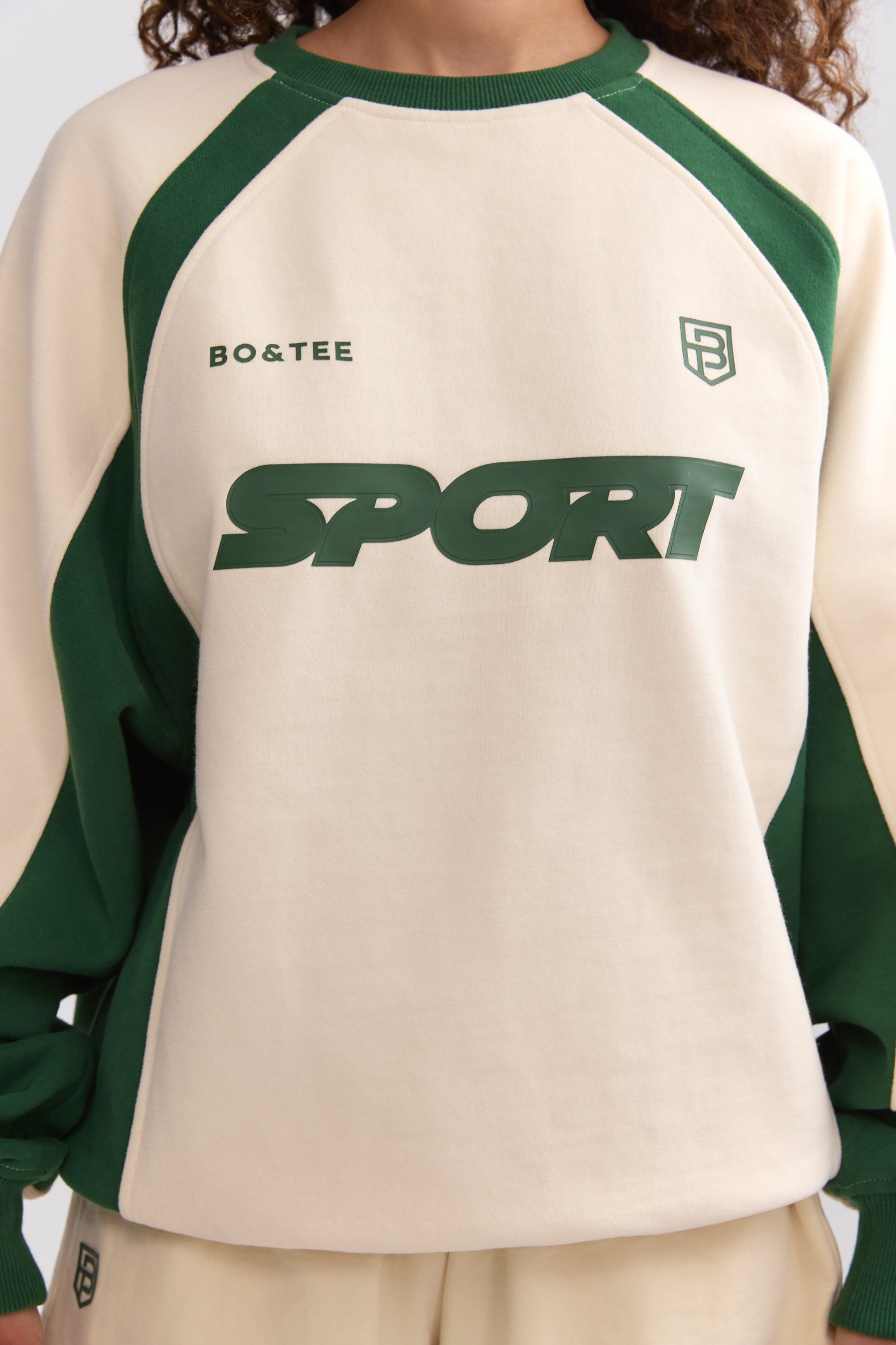 Oversized Colourblock Sweatshirt in Marble、mySite、solidvoid