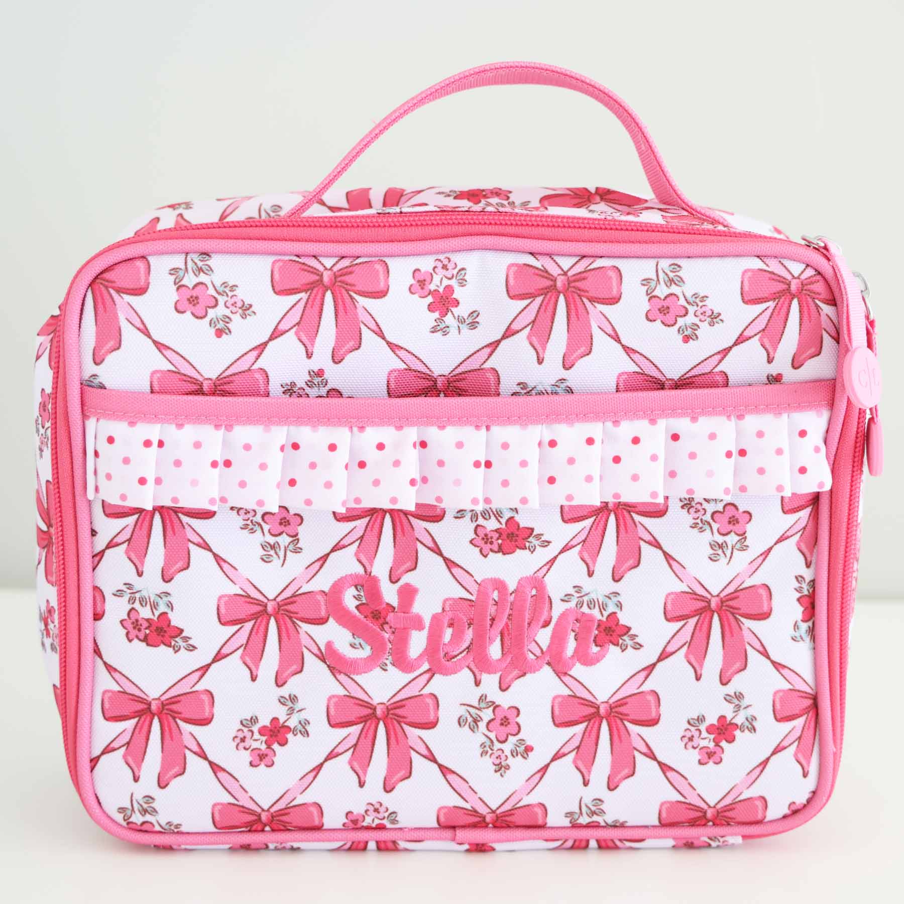  Kids Personalized Ruffle Lunchbox | Bow Besties、mySite、layawaytickets