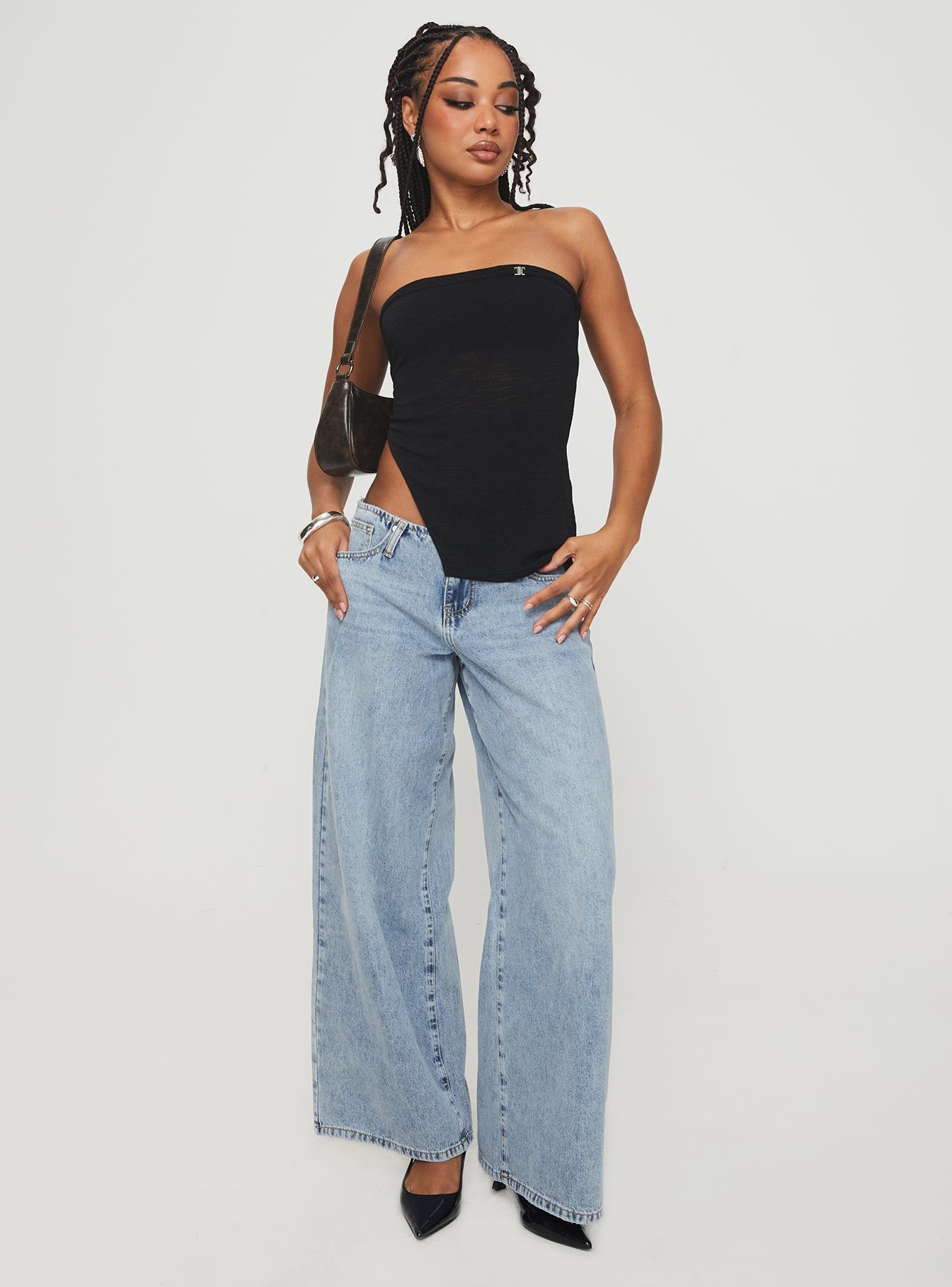 Chardonay Strapless Top Black、mySite、solidvoid