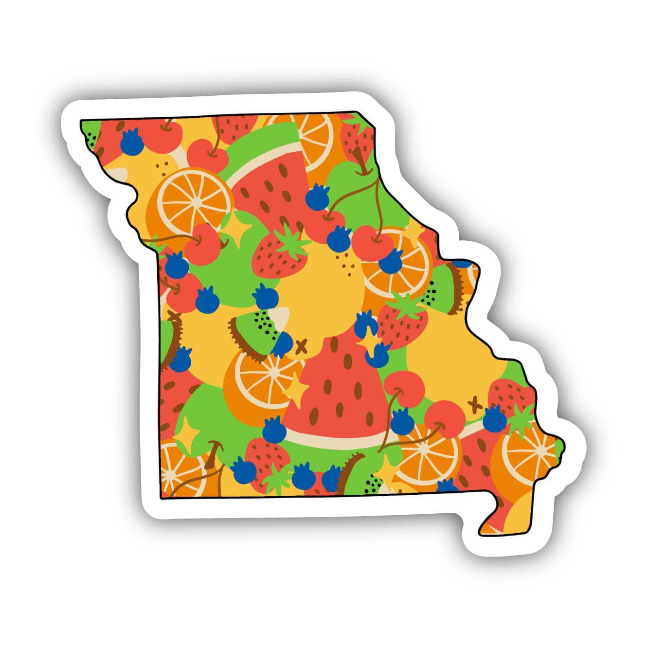  Missouri Fruit Pattern Sticker、mySite、ghnorth