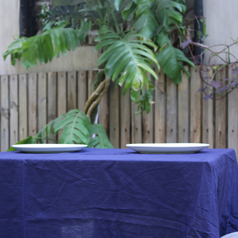Pure Linen Table Cover | Navy Blue、mySite、camillekostekn
