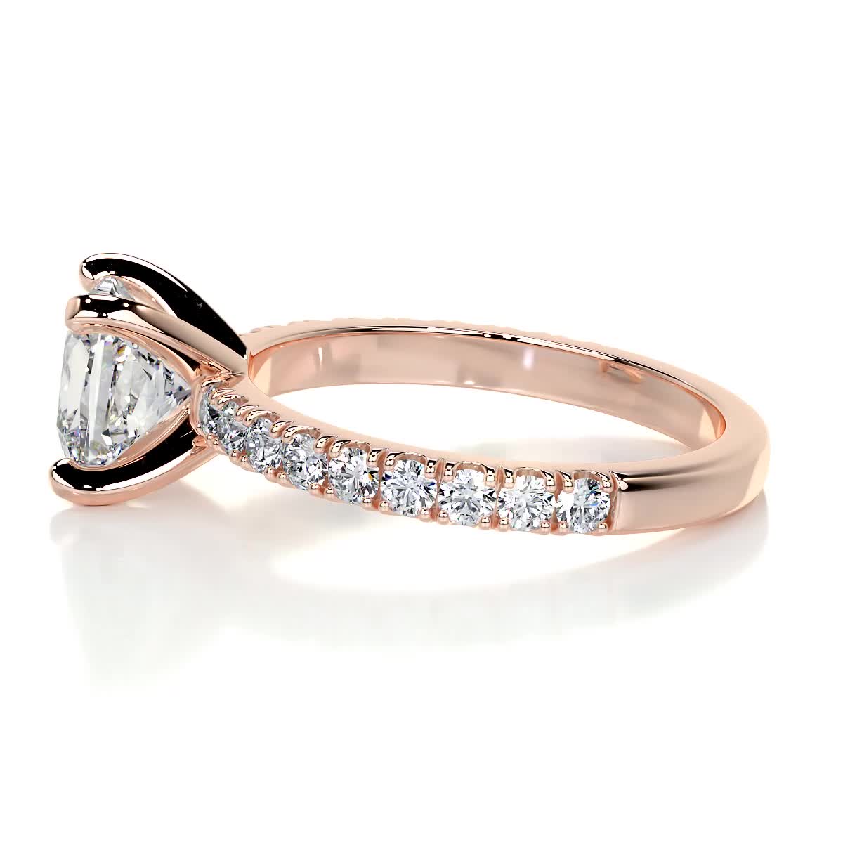 Blair Moissanite & Diamond Ring -14K Rose Gold (RTS)、mySite、hinf8tx79