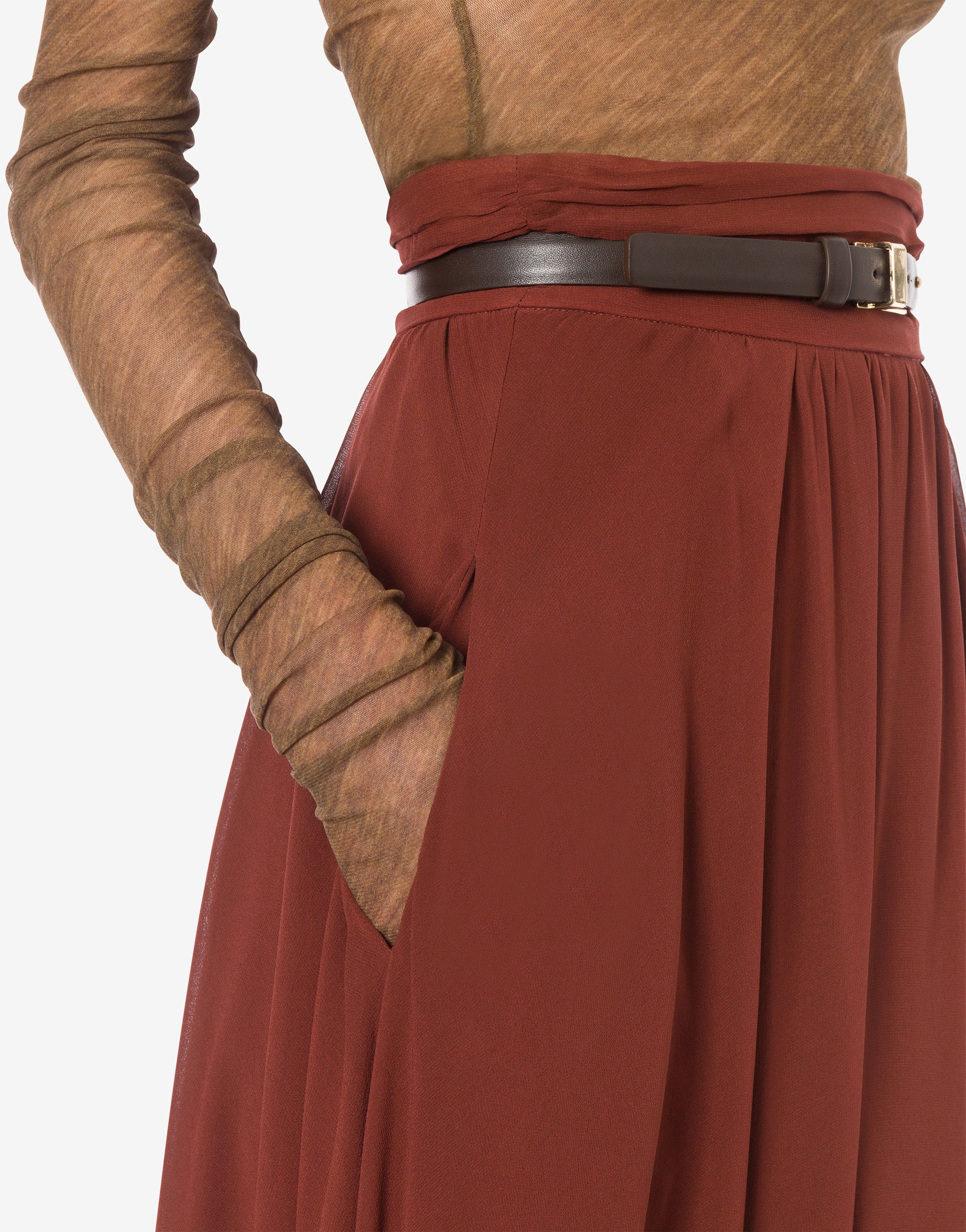 Gonna a vita alta in georgette、mySite、aoinhome