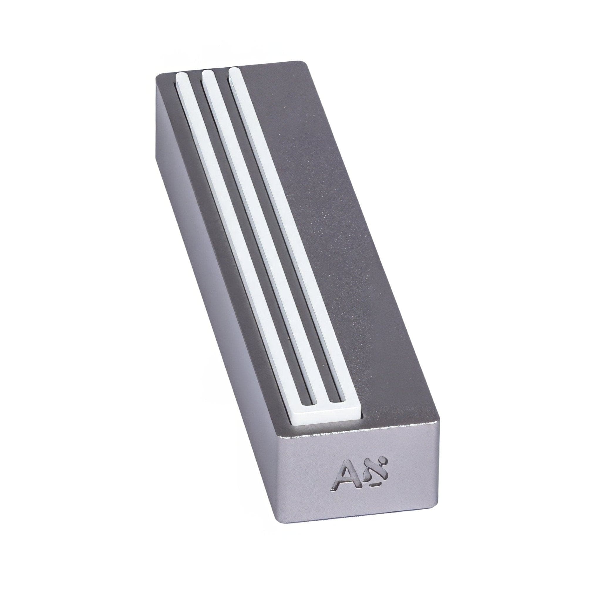 Anodized Aluminum Mezuzah by Israel Museum - Gray and White、mySite、topwebapps