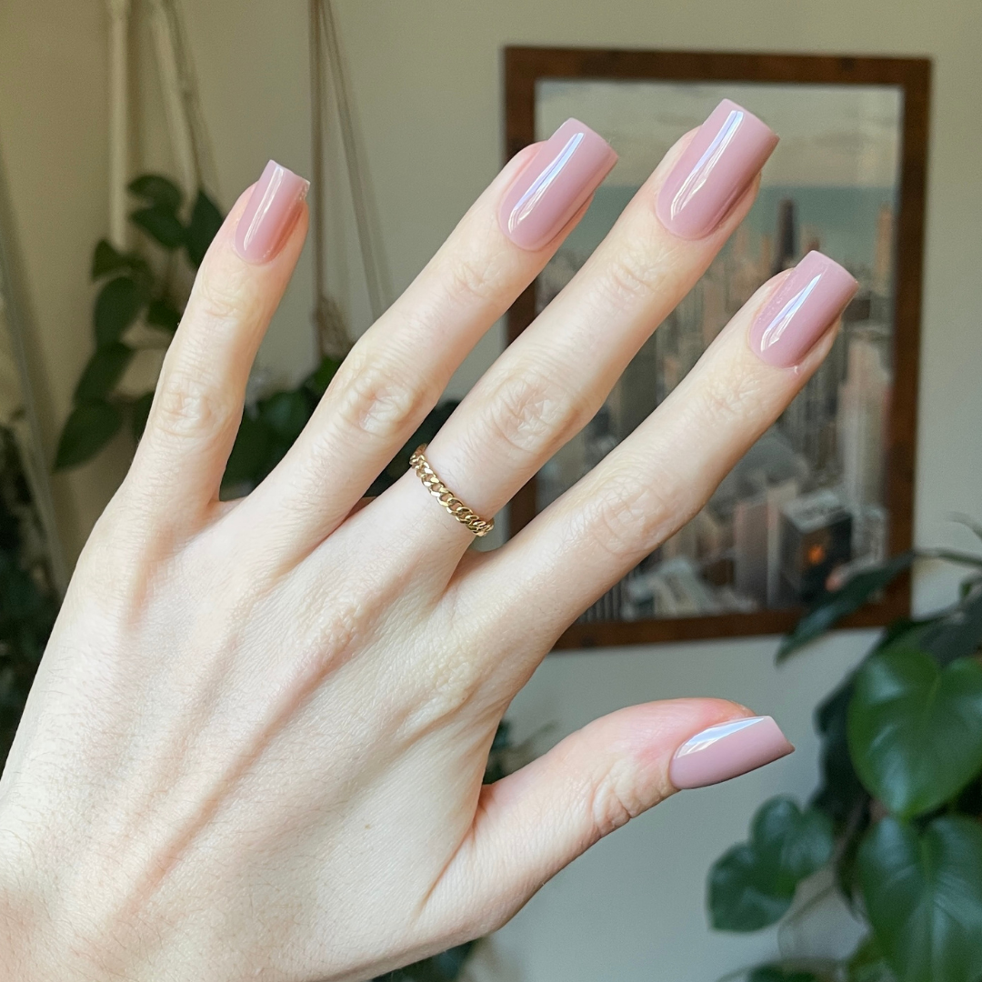 Mauve Gloss - Press-On | Medium | Square、mySite、solidvoid