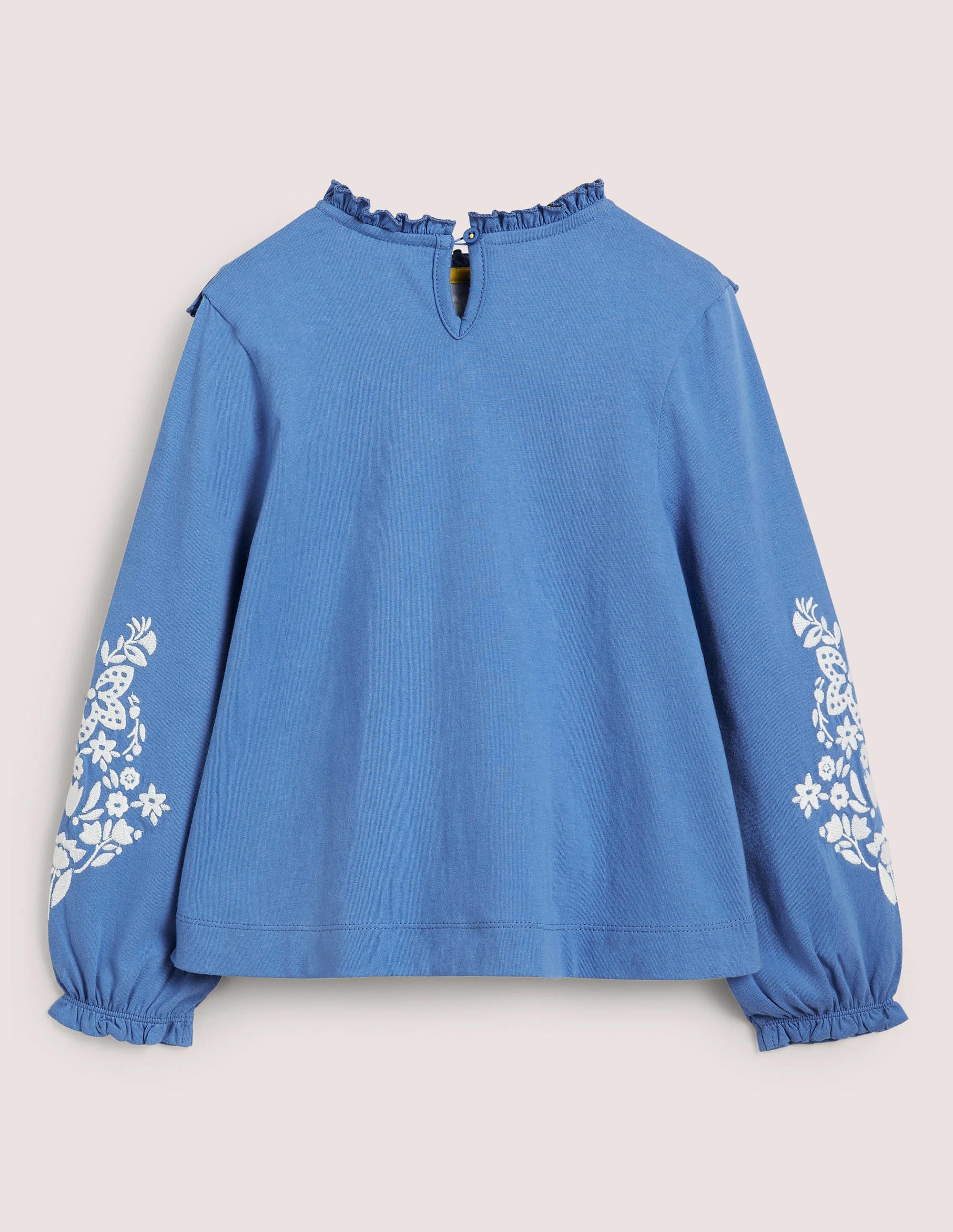  Embroidered Frilly Top-Elizabethan Blue、mySite、ashleygrahame