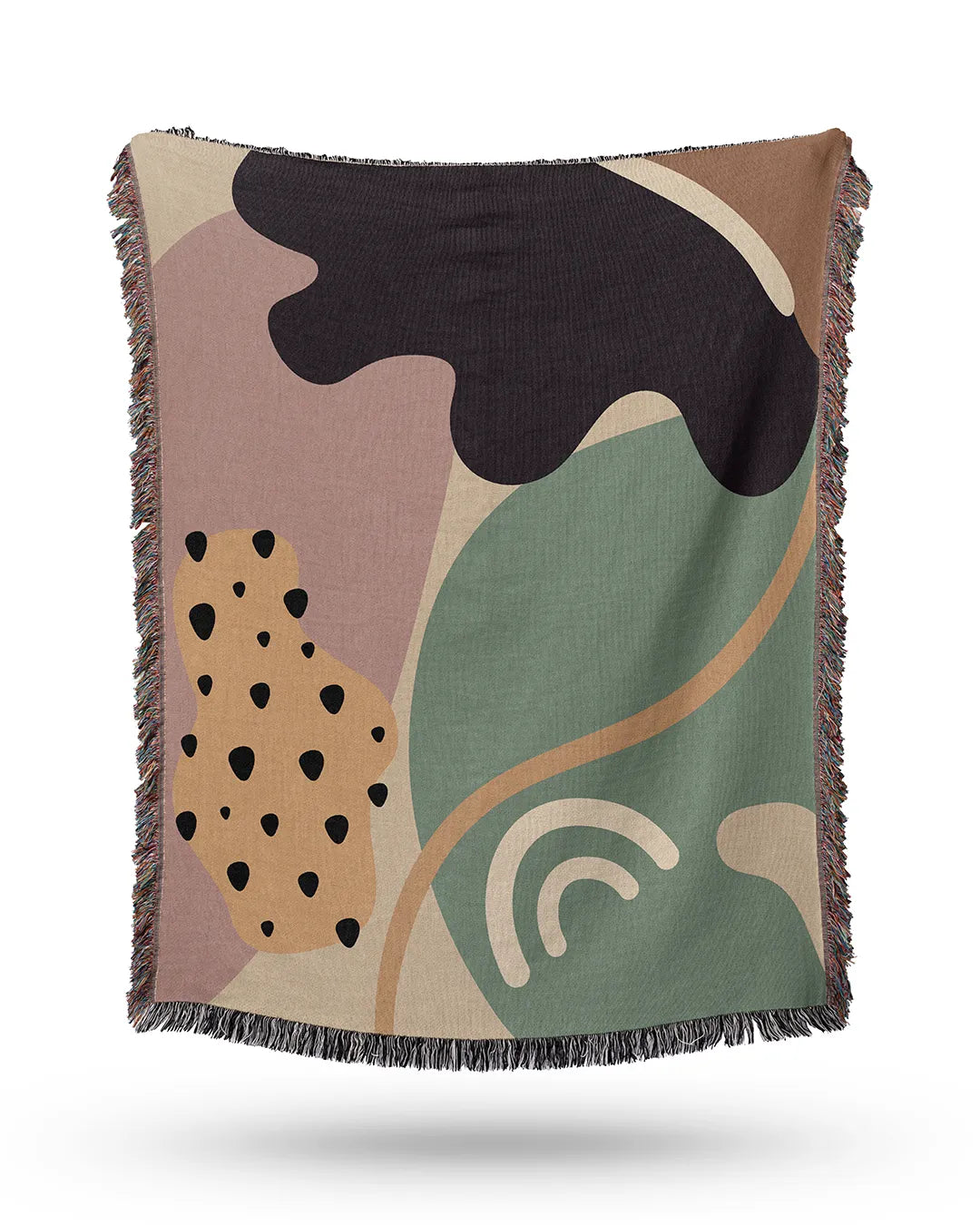 Retro-Futuristic Cotton Woven Throw Blanket、mySite、gigharbornorthrealestate