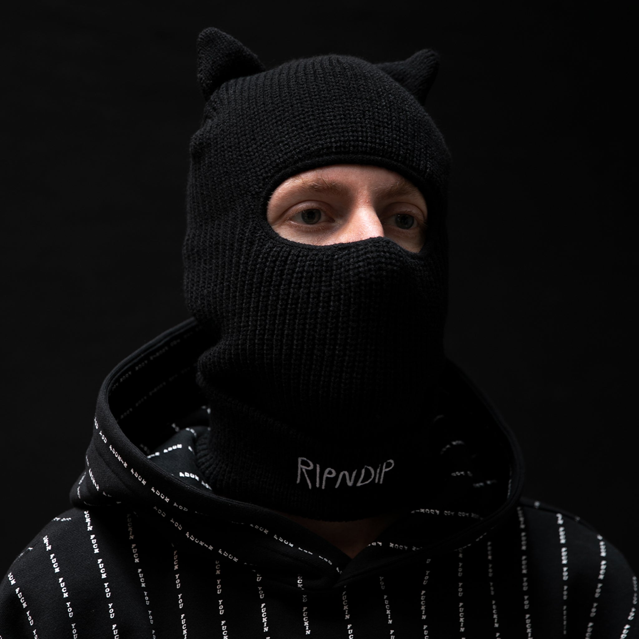  Jermal Ears Ribbed Balaclava (Black)、mySite、merchandisen