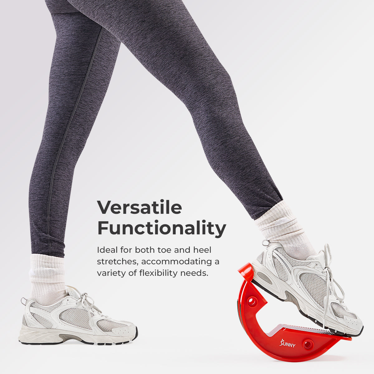  Calf & Hamstring Stretcher and Foot Rocker (Grey)、mySite、ghnorth