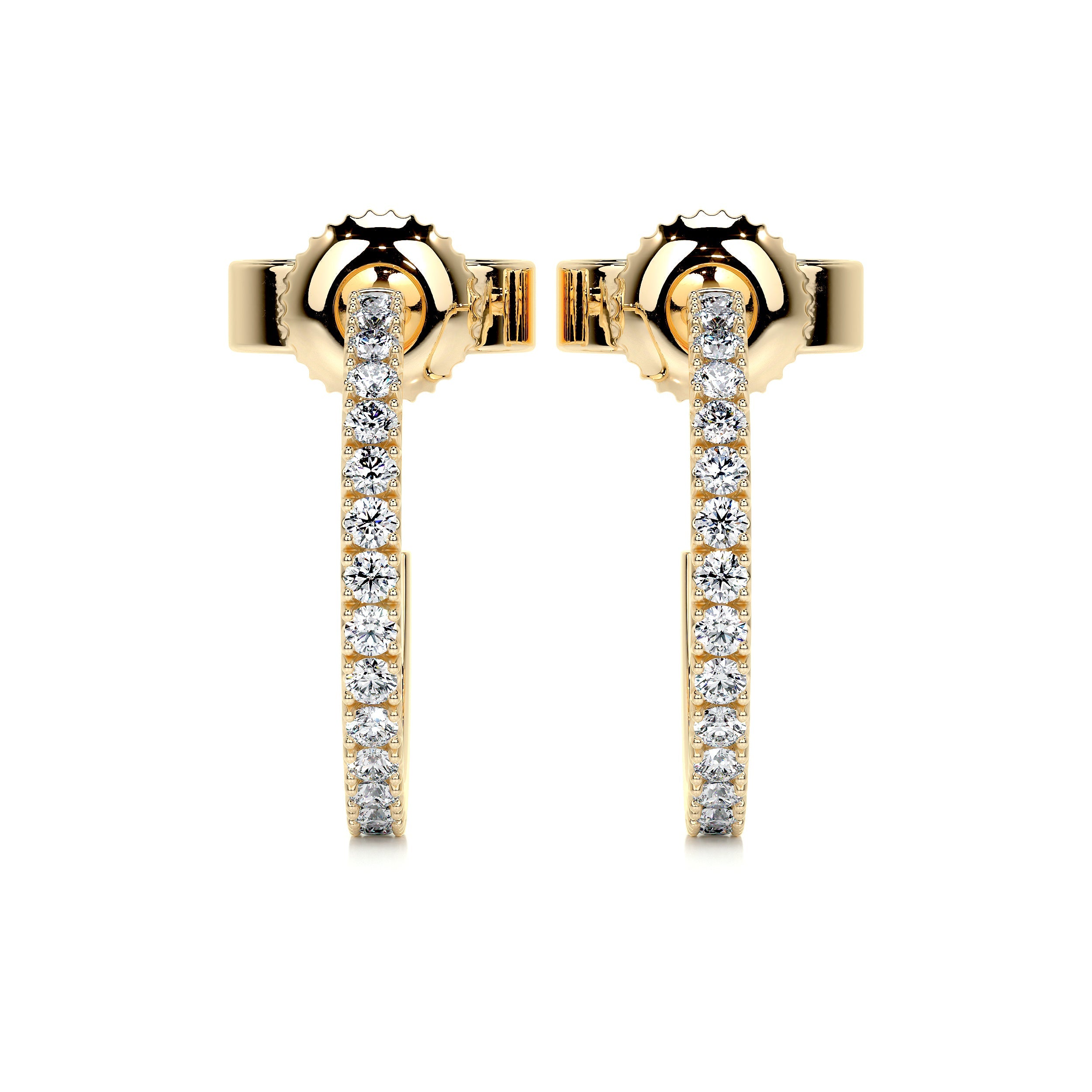Nicole Lab Grown Diamond Earrings (0.50 Carat) -18K Yellow Gold、mySite、hinf8tx79