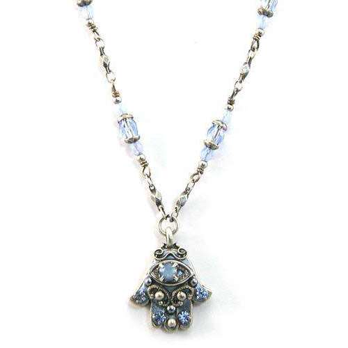 Michal Golan Sky Blue Hamsa Necklace、mySite、topwebapps