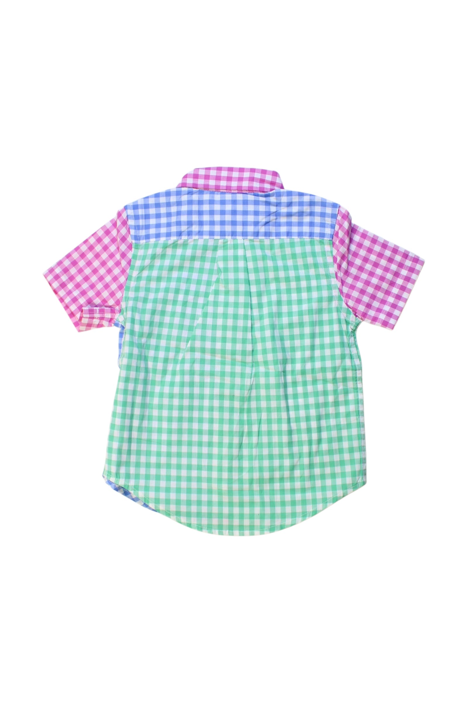 Ralph Lauren Checkered Button-Down Shirt 18-24M、mySite、g9winljtr