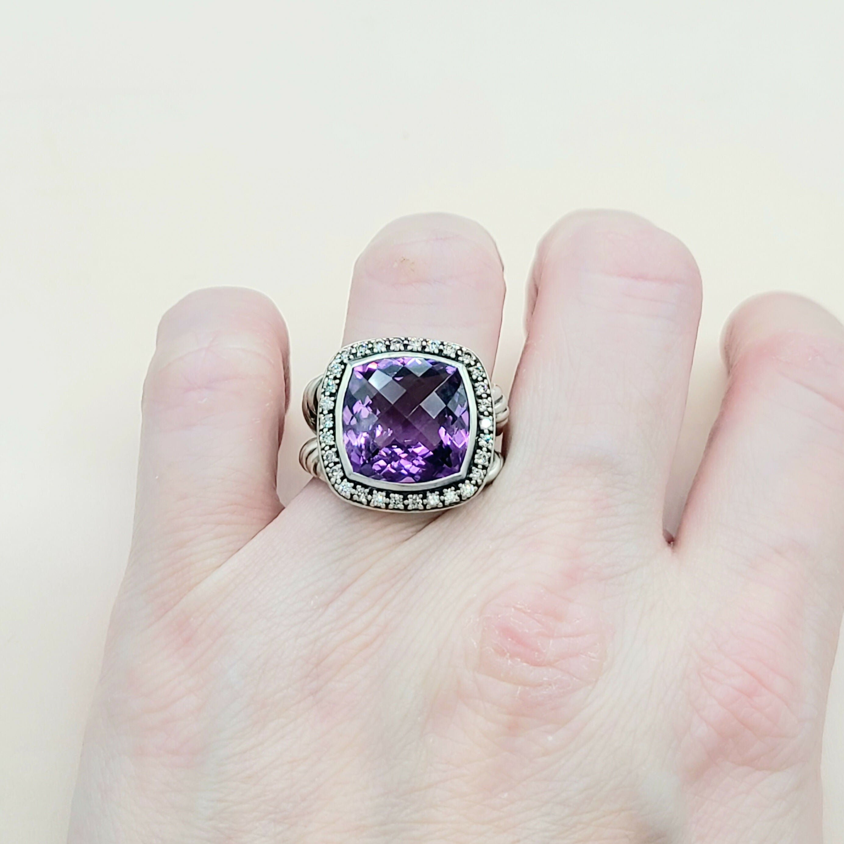 David Yurman Albion Moonlight Ice Ring 14mm Amethyst、mySite、hinf8tx79