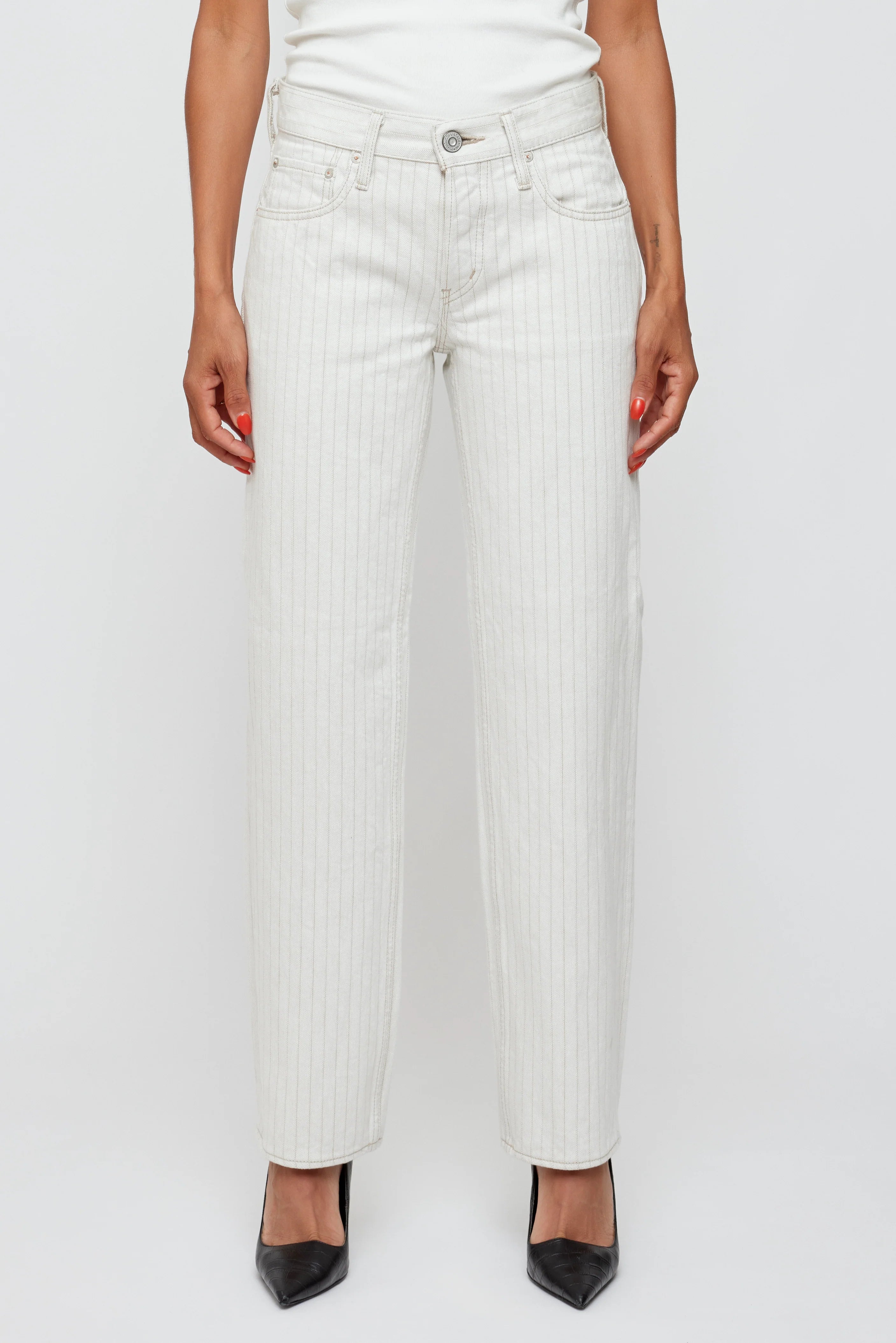 Moussy Vintage Elmora Low Rise Straight、mySite、noshort