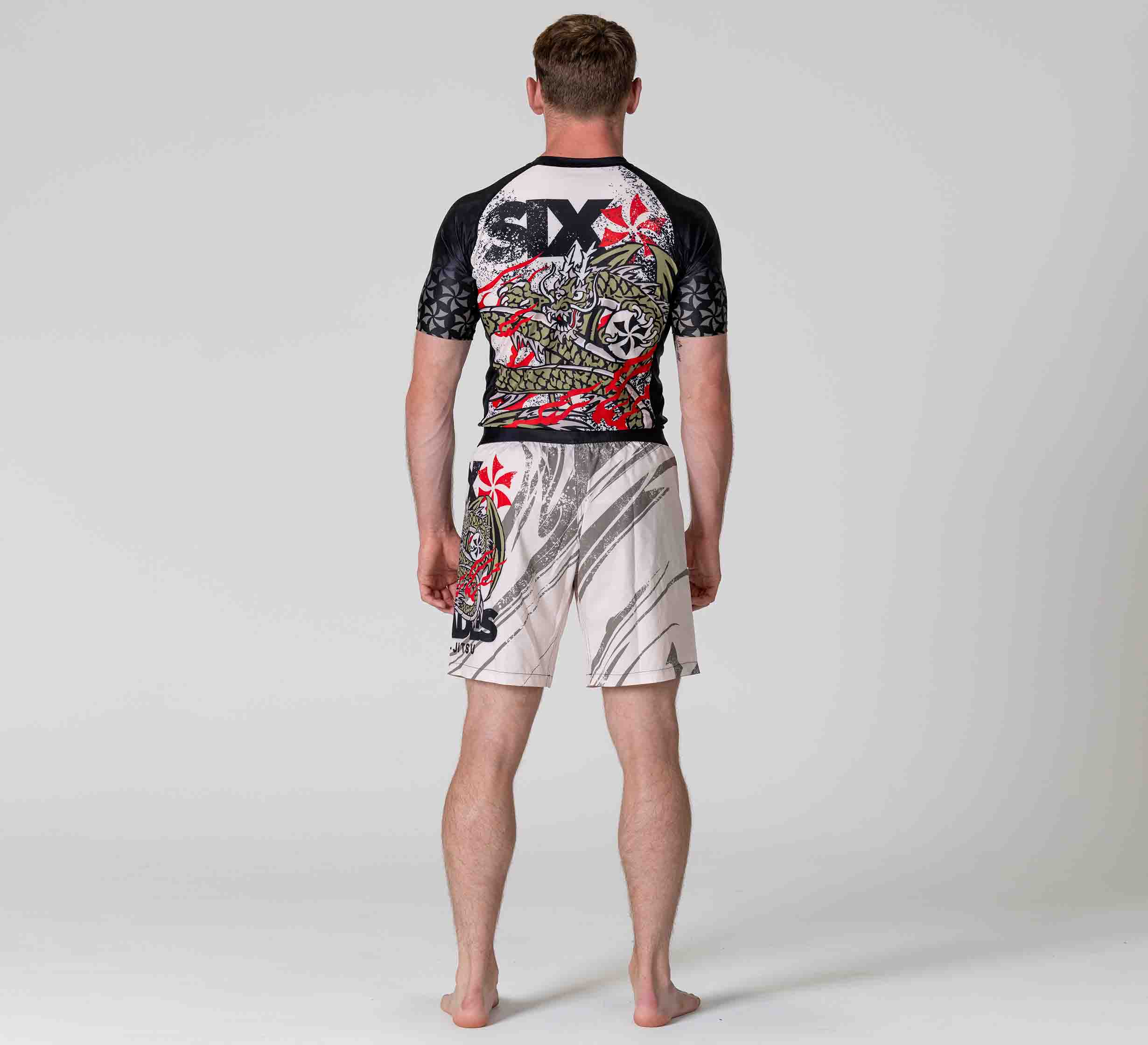 Six Blades Dragon Short Sleeve Flex Lite Rashguard、mySite、gigharbornorthrealestate