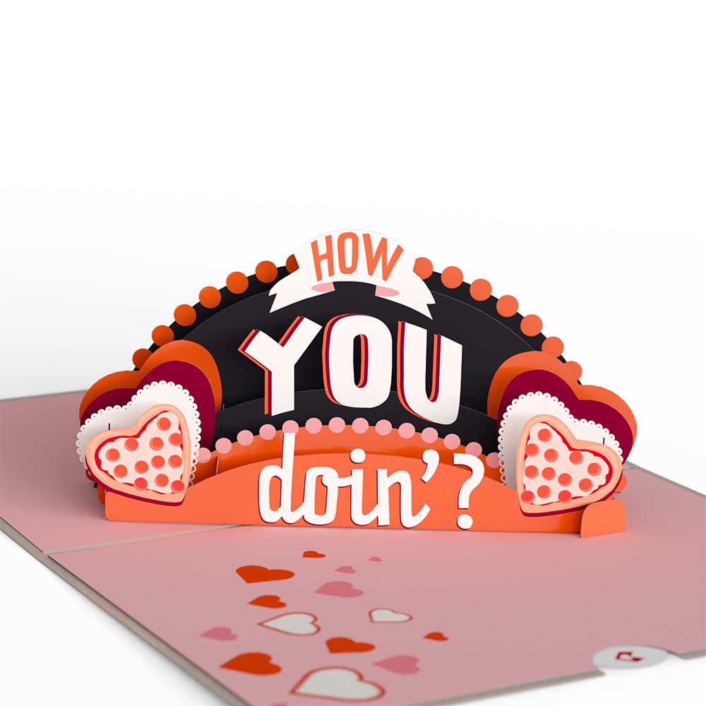 Friends How You Doin'? Valentine Pop-Up Card、mySite、solidvoid