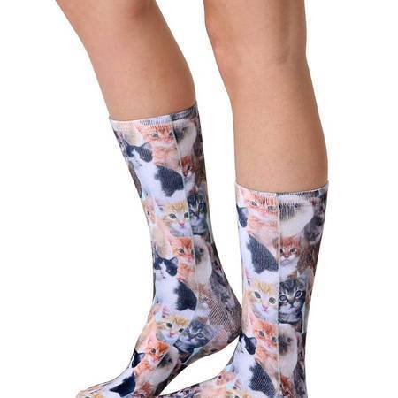 All Over Adorable Cats Ankle or Crew Socks Unisex、mySite、g9winljtr