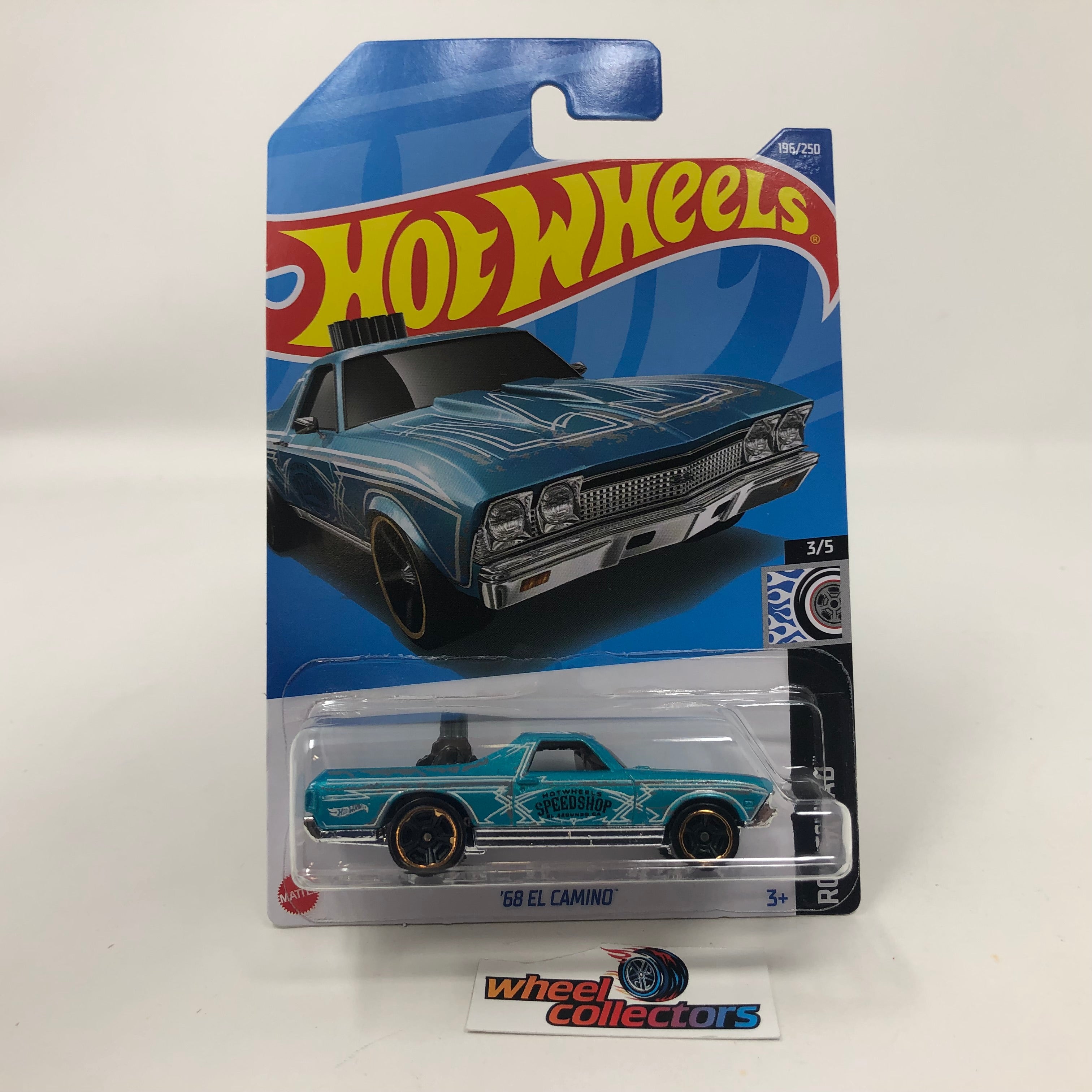 '68 El Camino #196 * Teal * 2022 Hot Wheels Case L、mySite、hgirdovlk