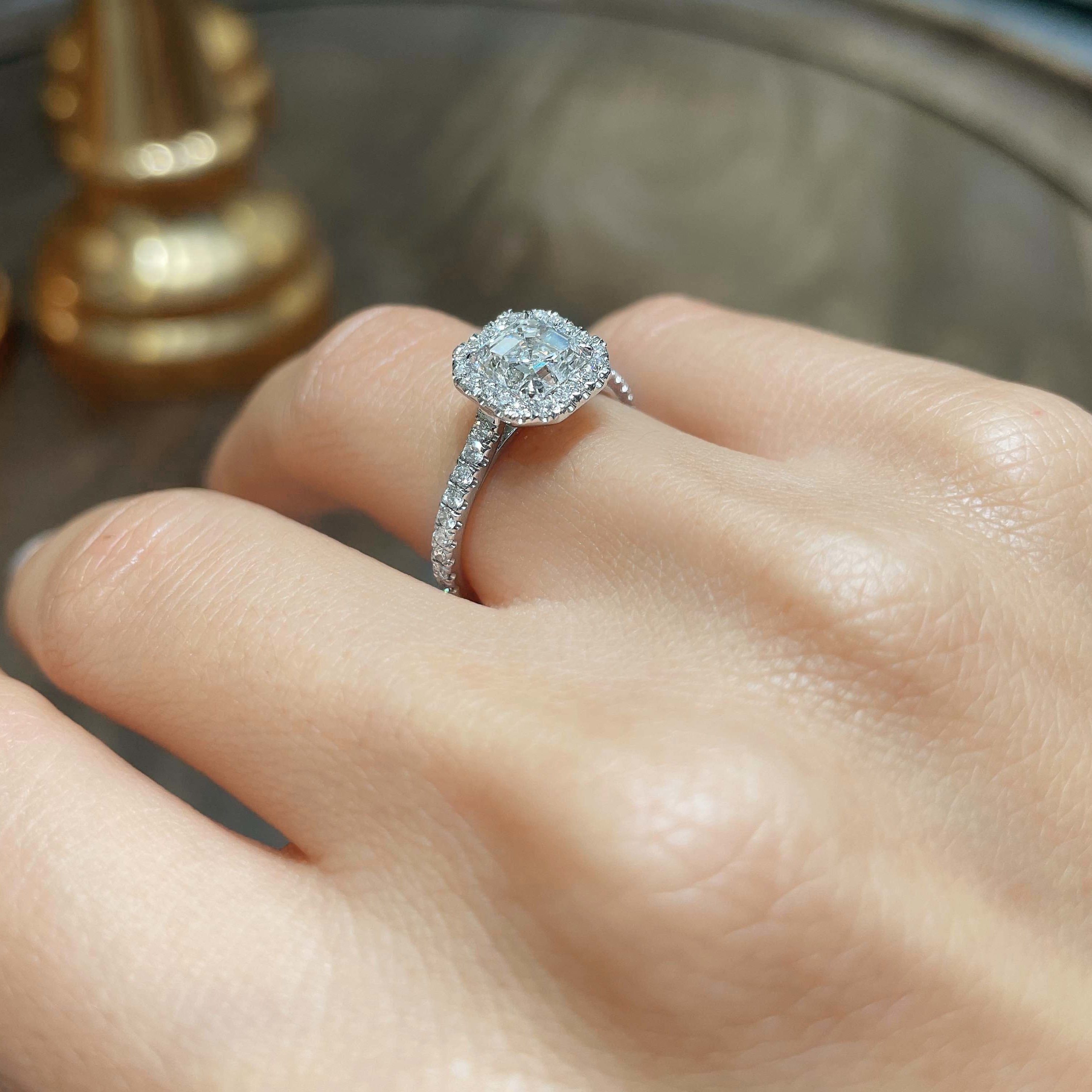 Brooklyn Diamond Engagement Ring -14K White Gold、mySite、hinf8tx79