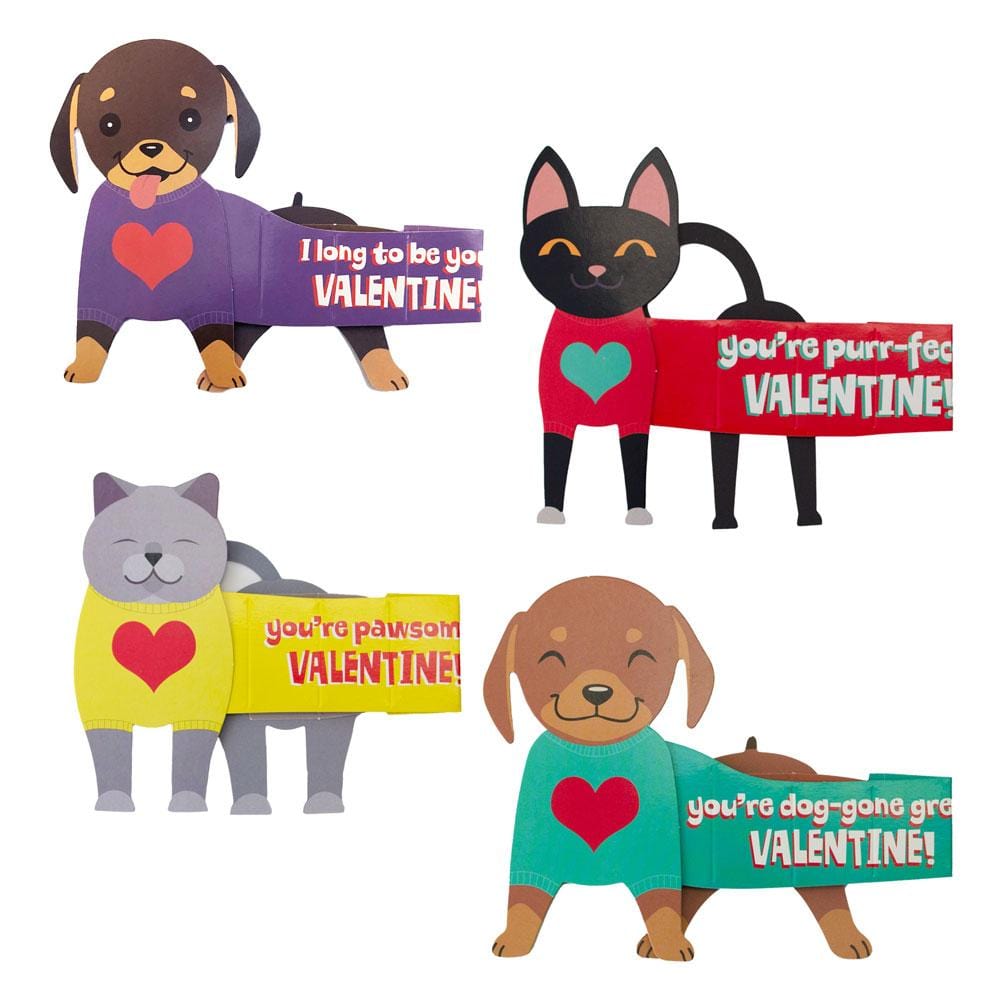  Valentine Cards Set - Super Stretch Pets、mySite、ghnorth