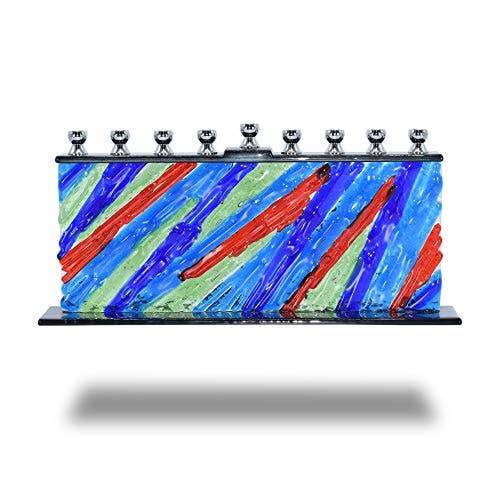 Painted Glass Stripe Menorah、mySite、topwebapps