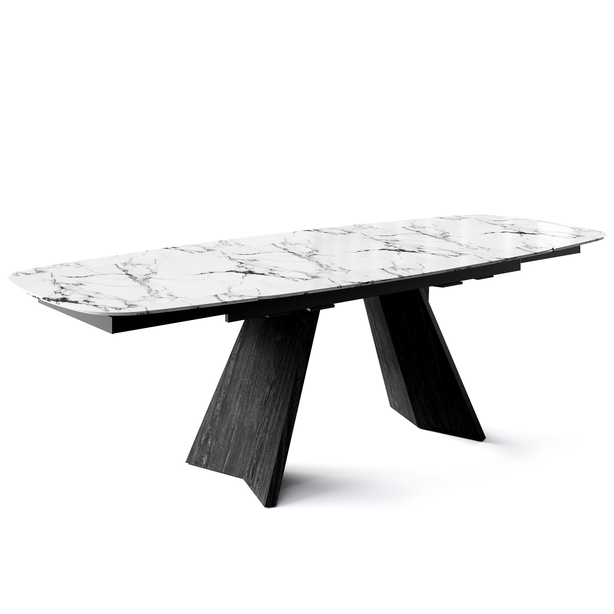  Icaro Extendable Dining Table with Marble and Ceramic Top Options、mySite、sugarbowlscore