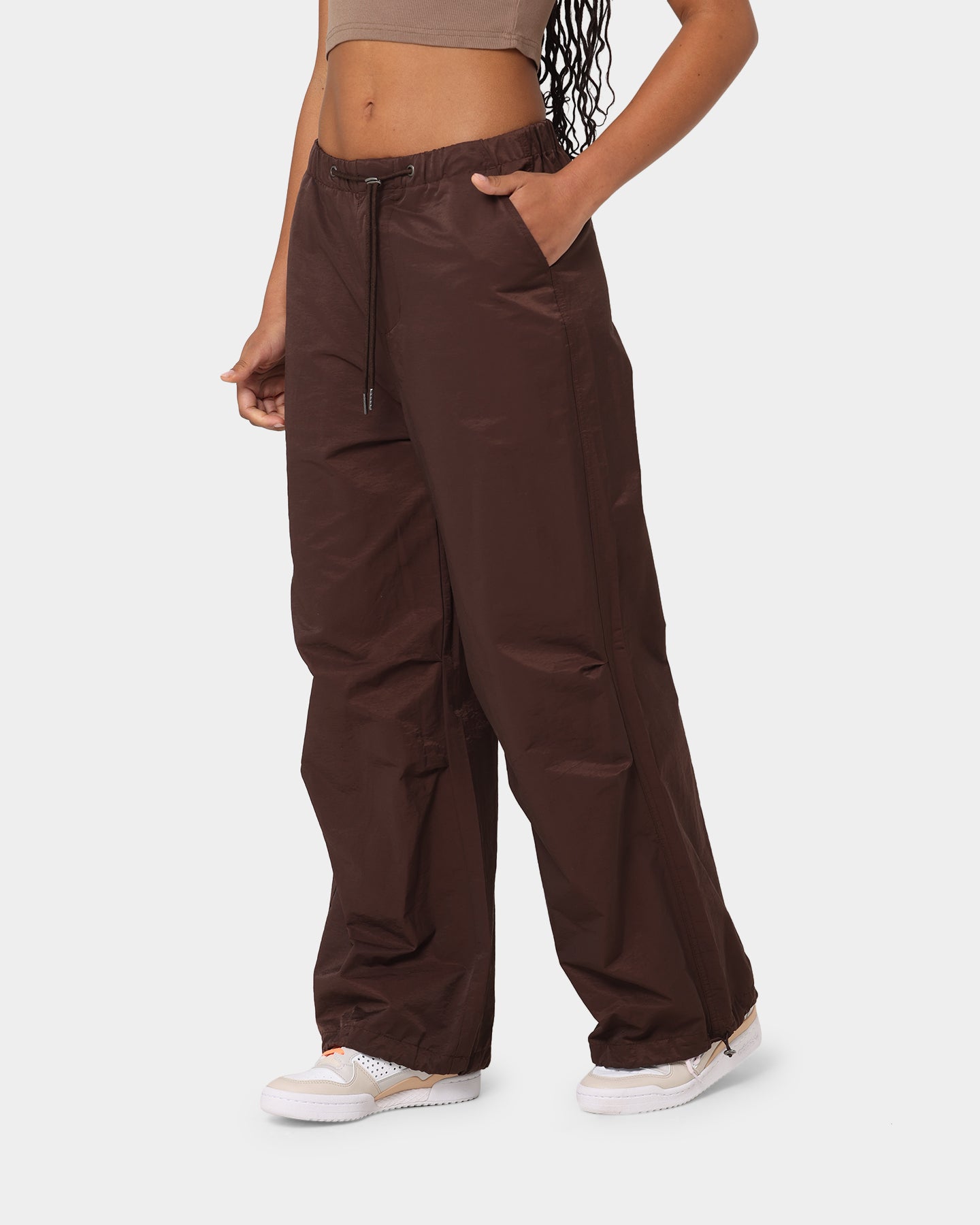 MNML Women's Parachute Pants Brown、mySite、zt4zffjzw