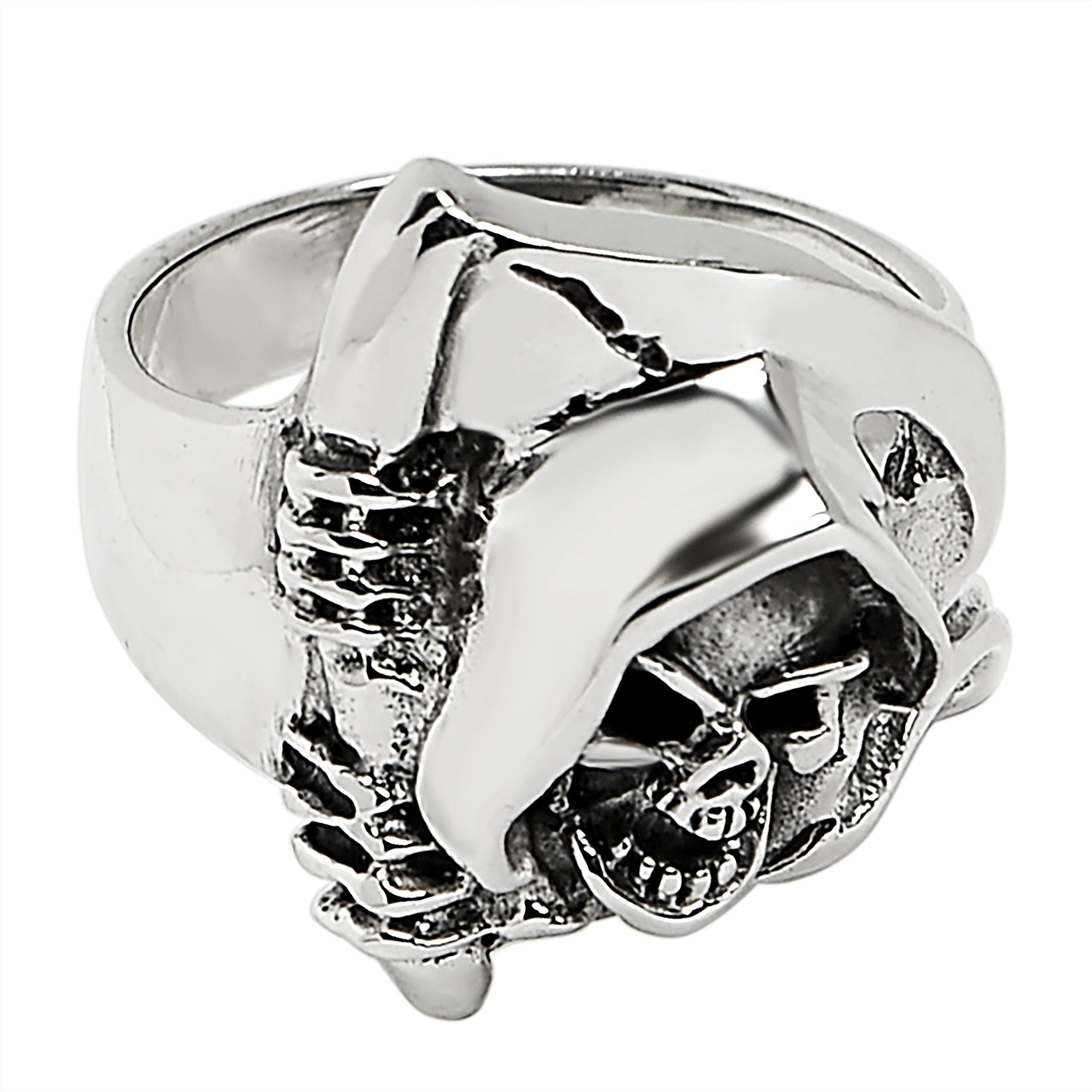 Sterling Silver Grim Reaper Skull Ring / SSR0005、mySite、dreamappss