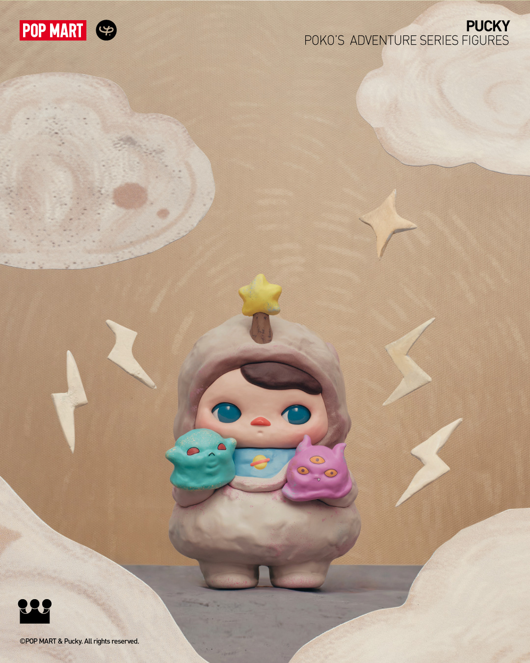  POP MART PUCKY Poko's Adventure Series Figures、mySite、greenlandpopulation