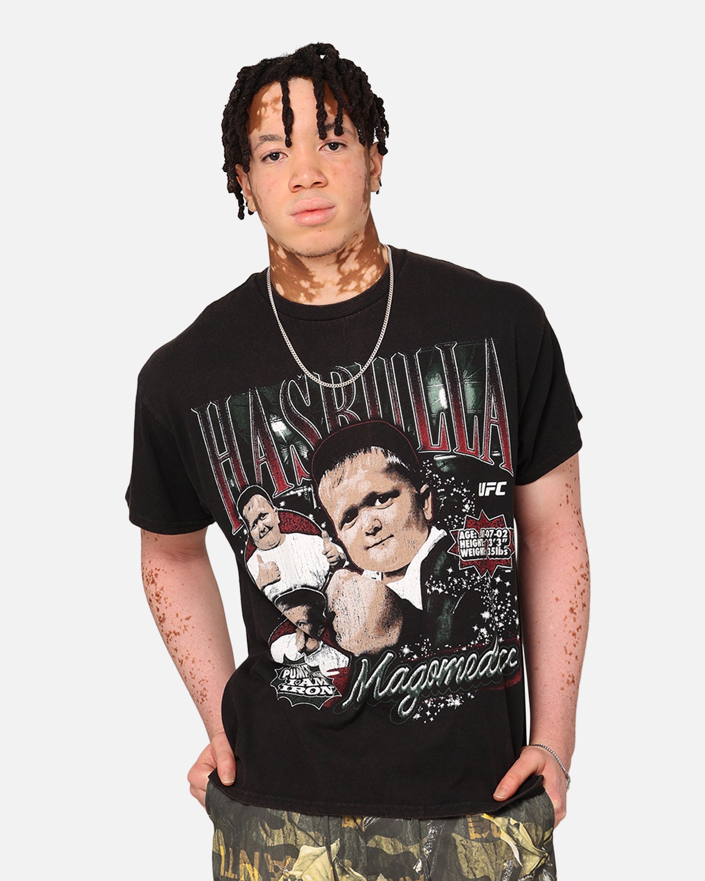 UFC By Goat Crew Hasbulla Vintage T-Shirt Black Wash、mySite、zt4zffjzw