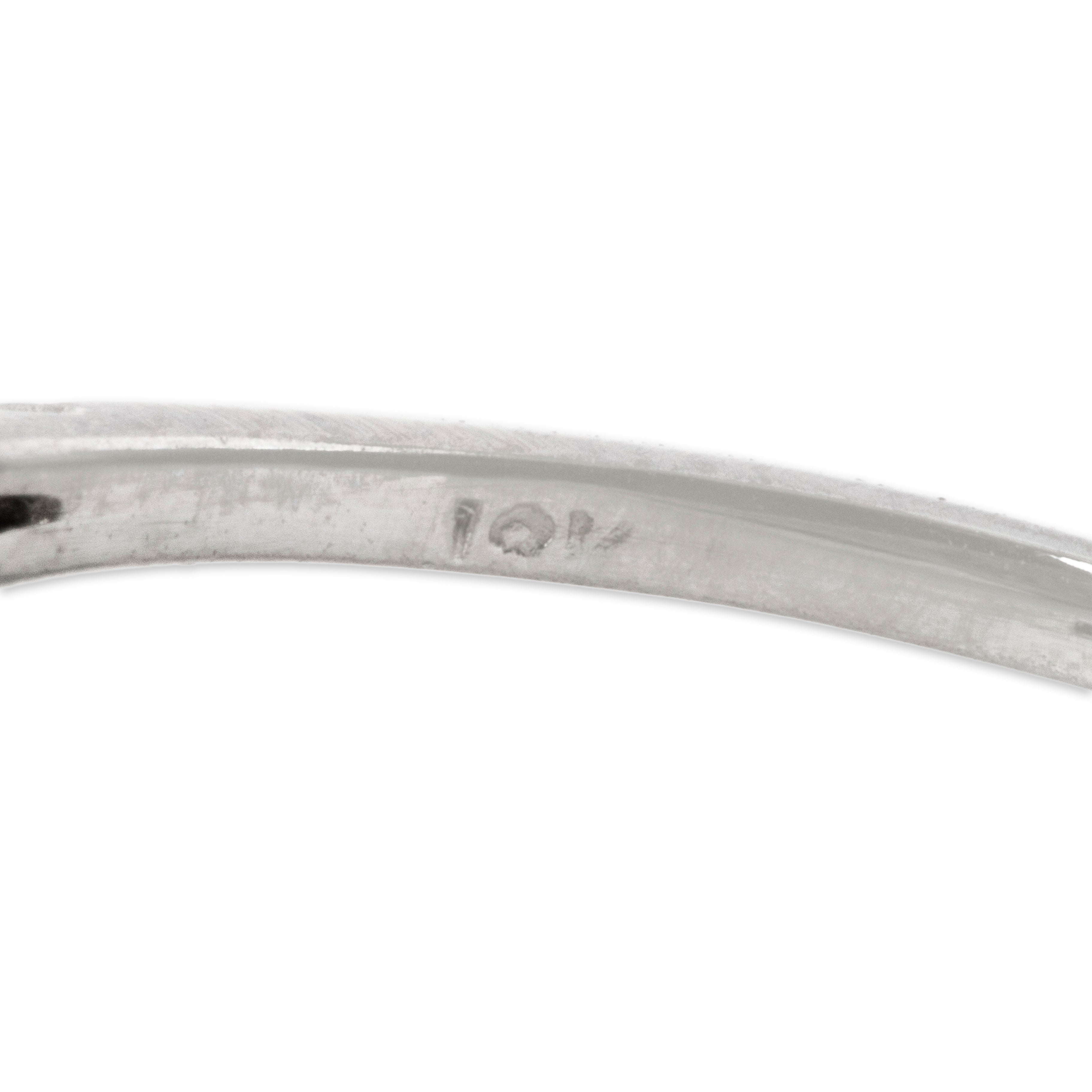 Antique Art Deco 18k White Gold Diamond Openwork Solitaire Ring 6.75、mySite、hinf8tx79