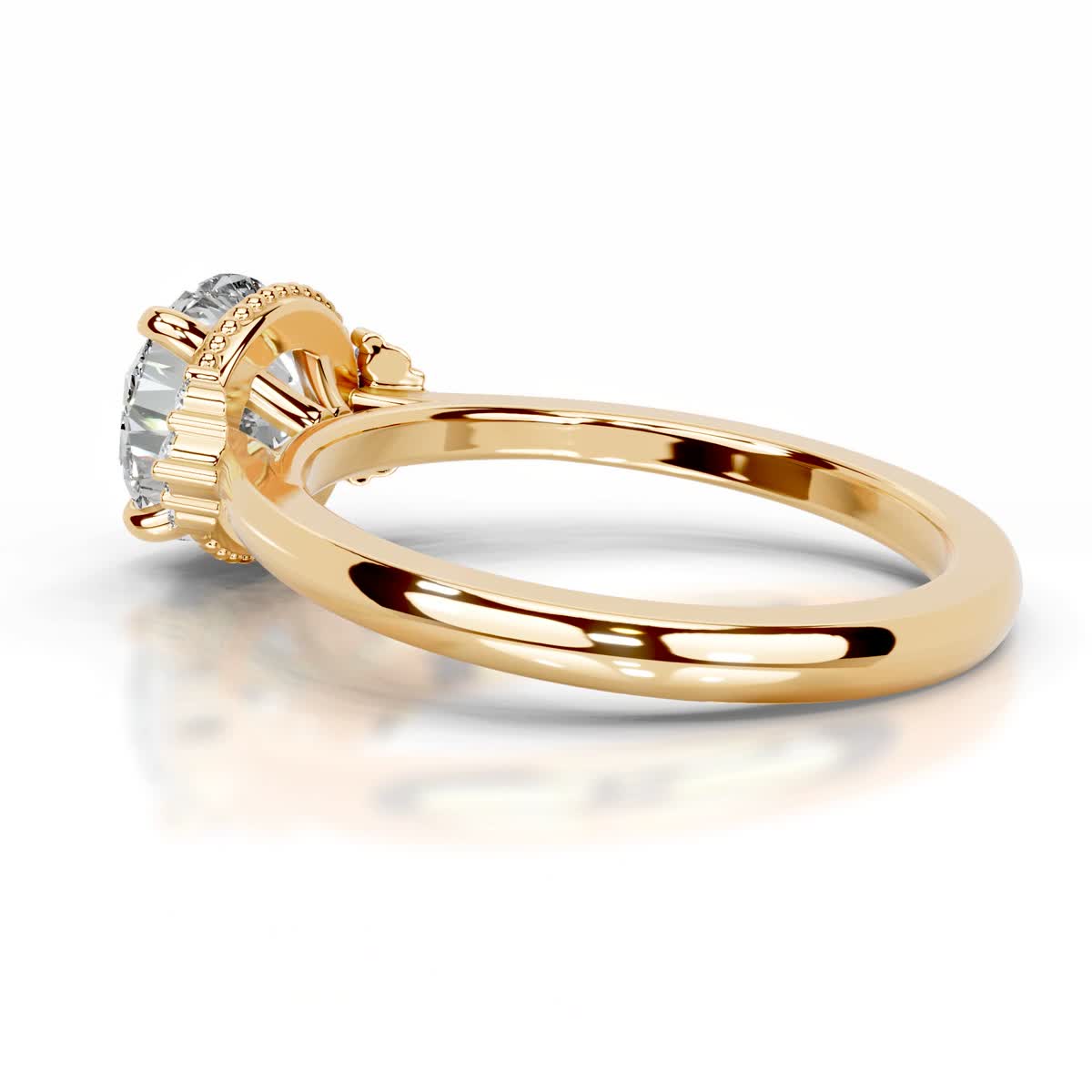 Natasha Diamond Engagement Ring (2.10 Carat) -18K Yellow Gold、mySite、hinf8tx79