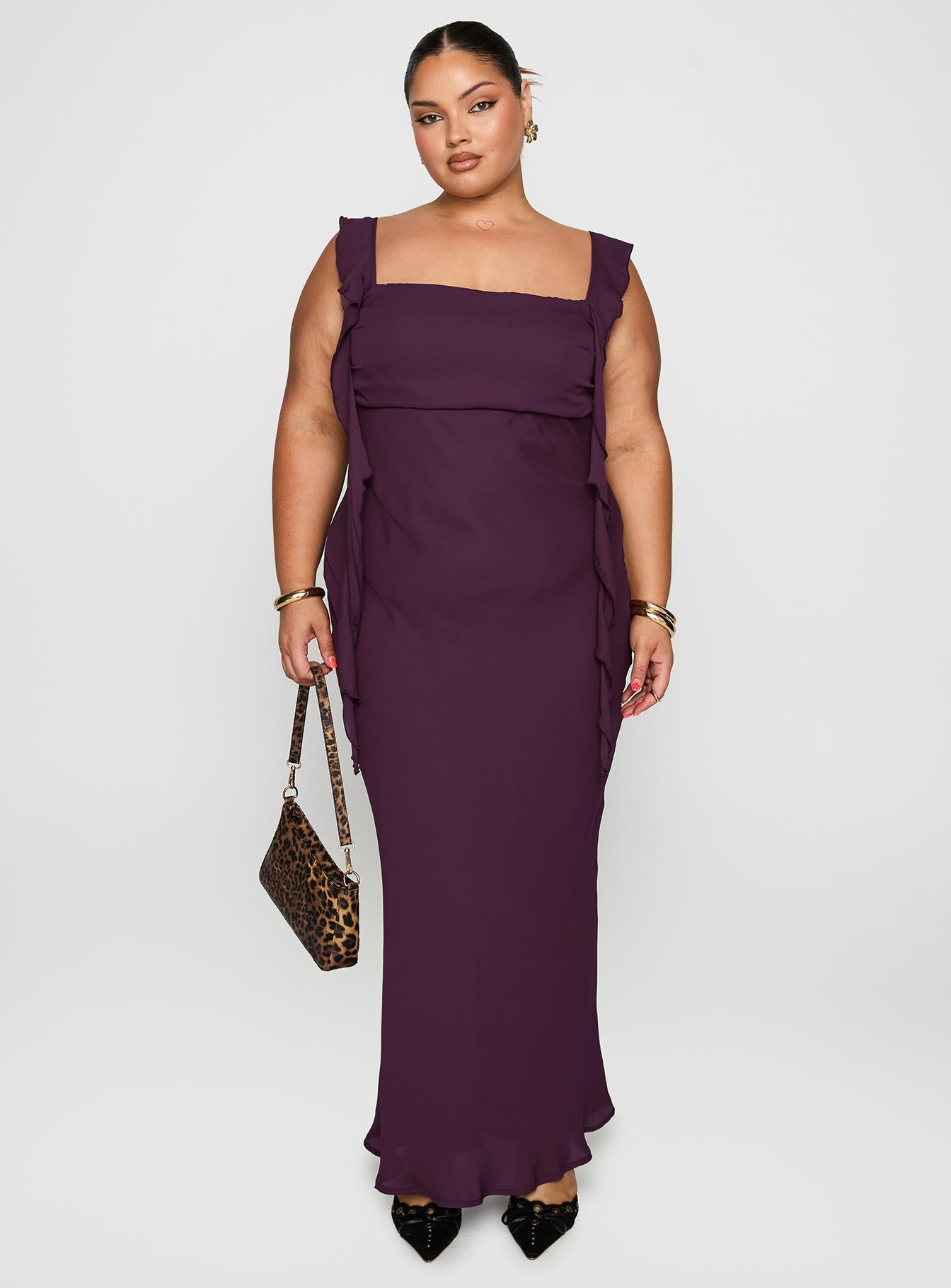 Lanai Maxi Dress Plum Curve、mySite、solidvoid
