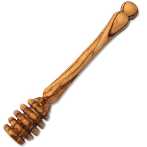  Handcrafted Olive Wood Honey Dipper (Length 6) - Asfour Outlet Trademark、mySite、elrpsem3k