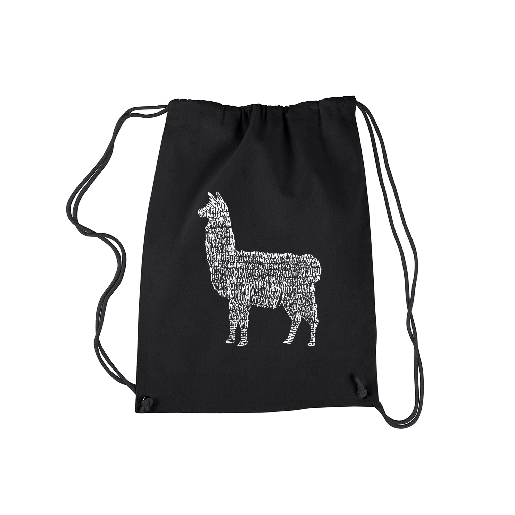 Llama Mama - Drawstring Backpack、mySite、camillekostekn