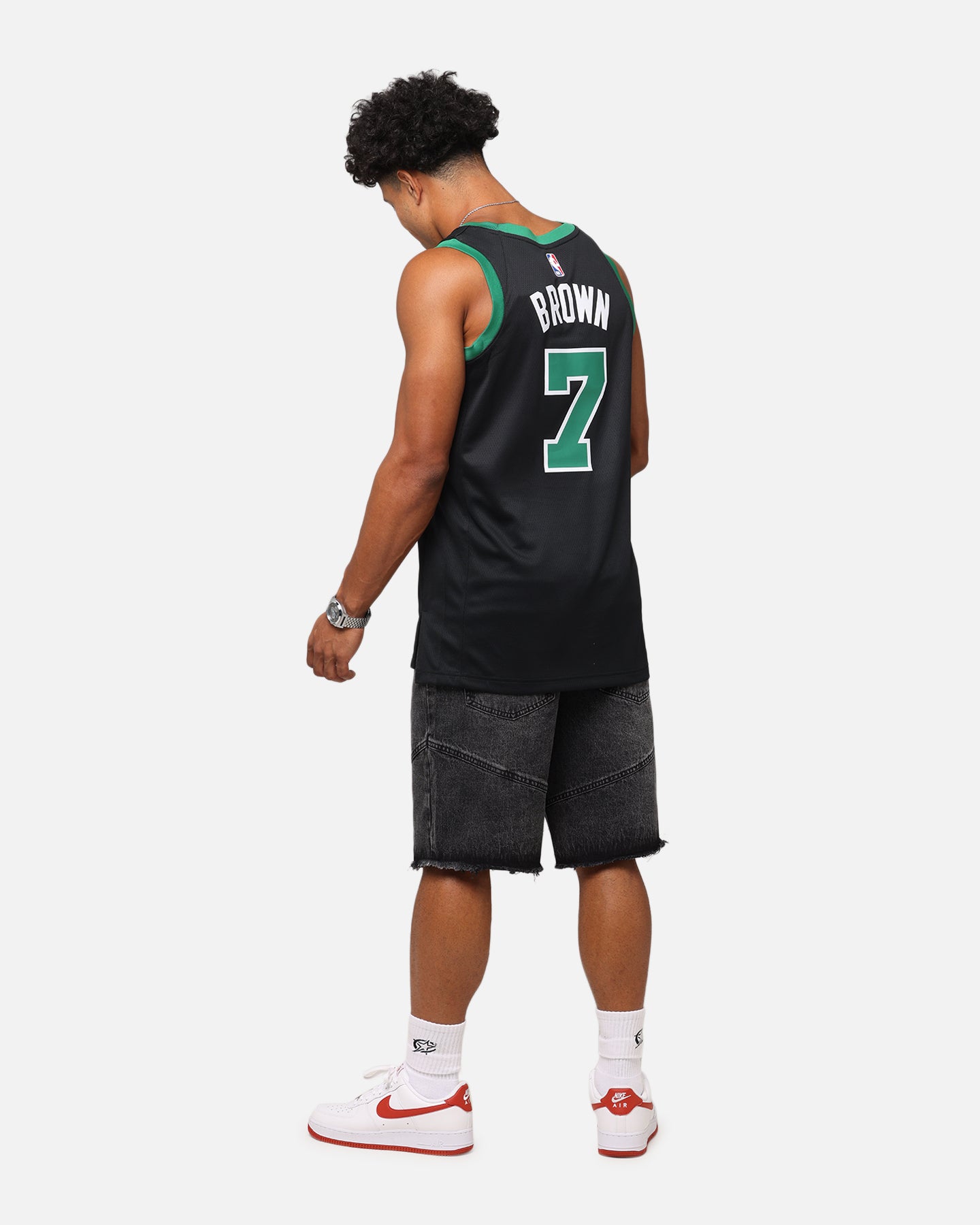 Nike Jaylen Brown Boston Celtics #7 Statement Edition 2022/23 Nike Dri-Fit NBA Swingman Jersey Black/Brown、mySite、zt4zffjzw