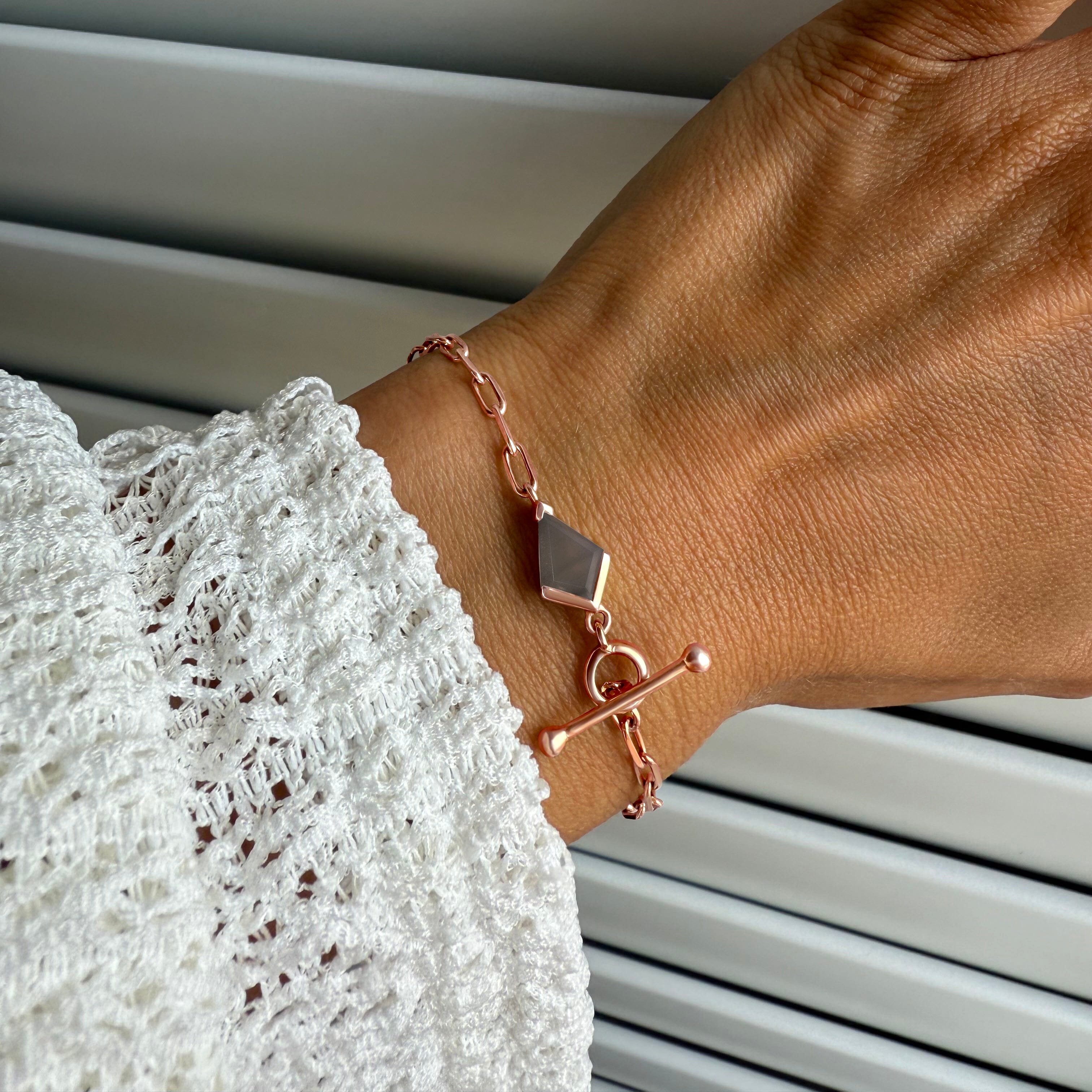 Grey Agate Widelink Bracelet - Heroine T-Lock、mySite、hinf8tx79