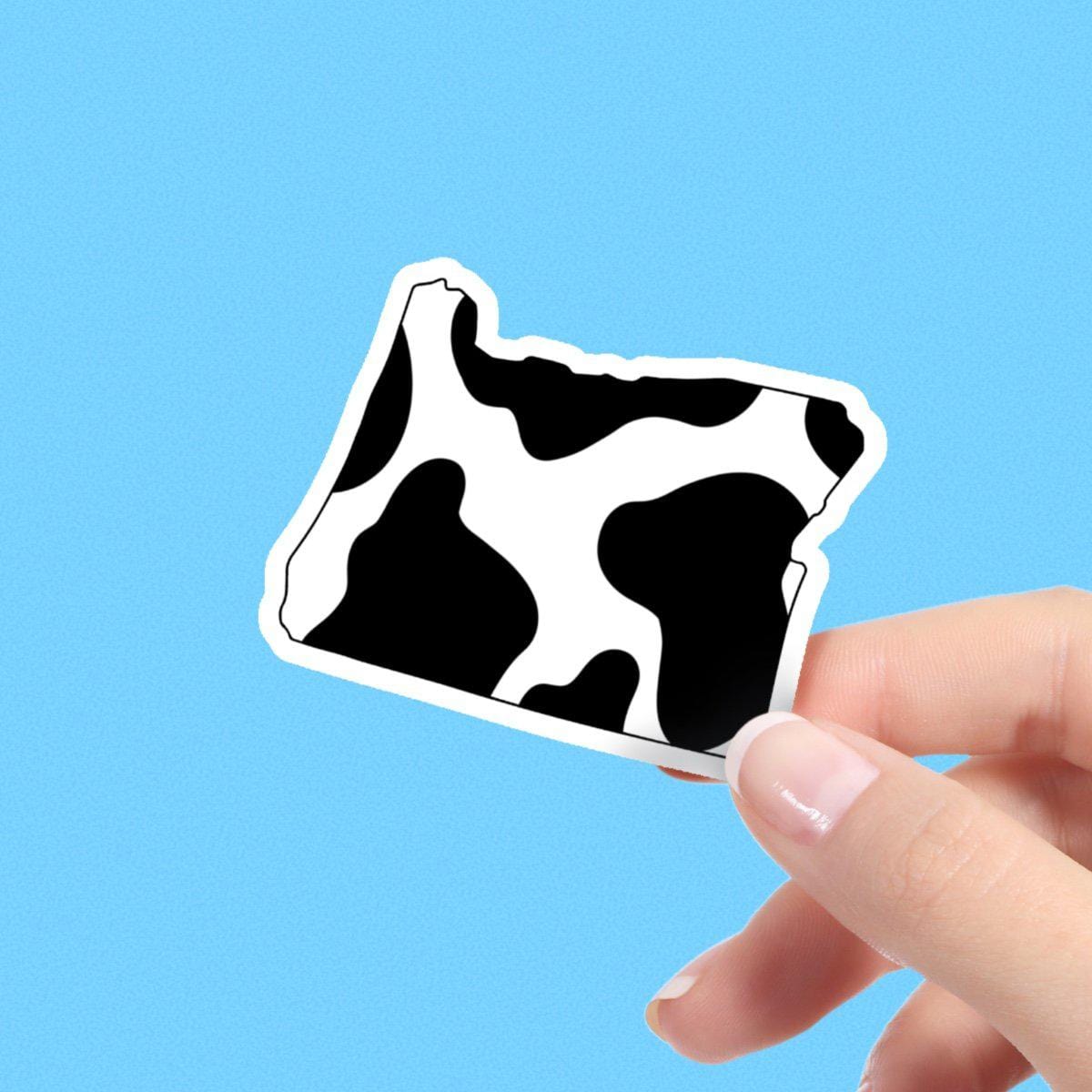  Oregon Cow Pattern Sticker、mySite、elrpsem3k