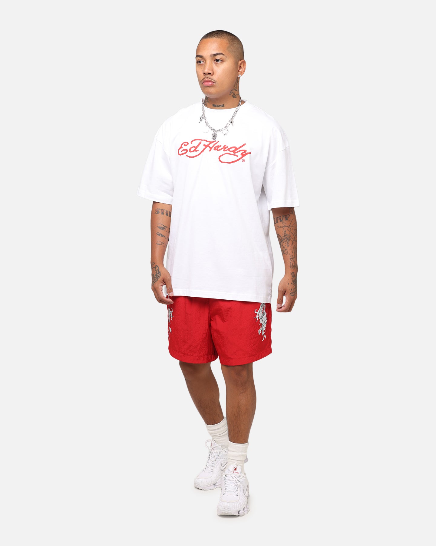 Ed Hardy Flaming Cobra T-Shirt White、mySite、zt4zffjzw