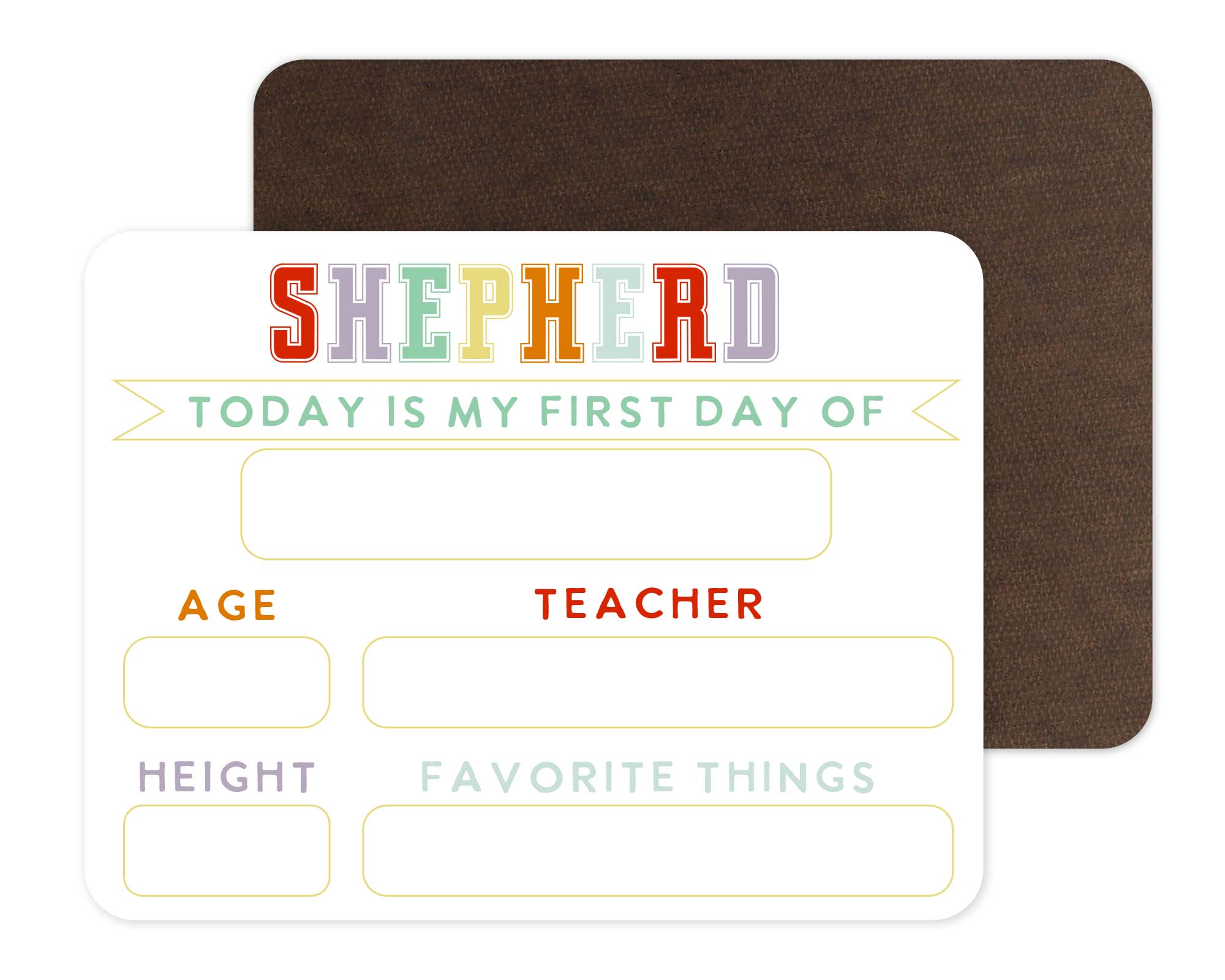  Kids Personalized Whiteboard | First Day Of - Varsity、mySite、layawaytickets