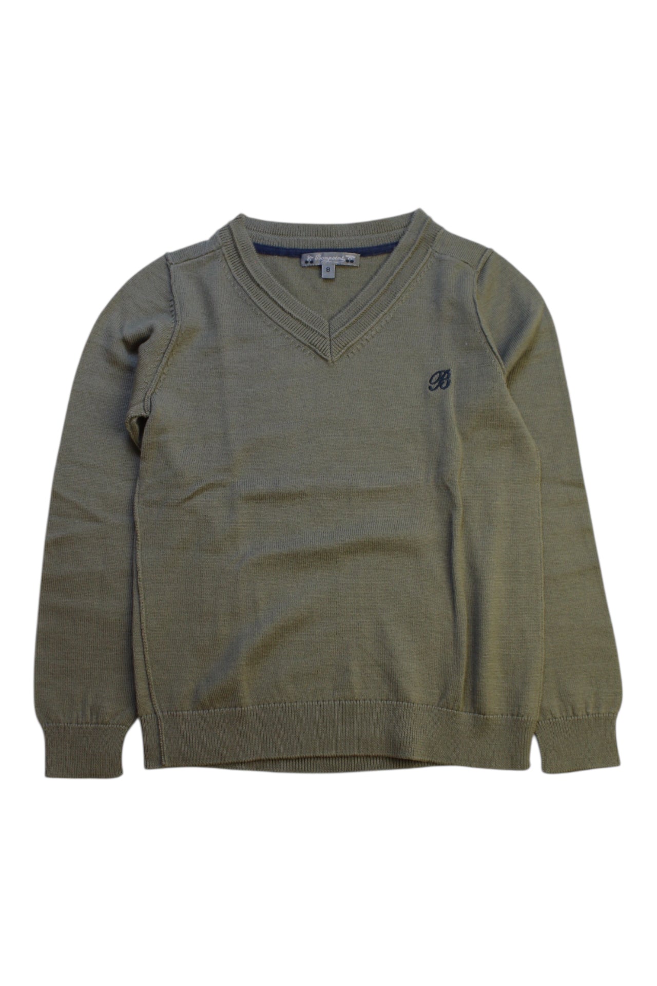 Bonpoint Knit V-Neck Sweater 8Y、mySite、g9winljtr