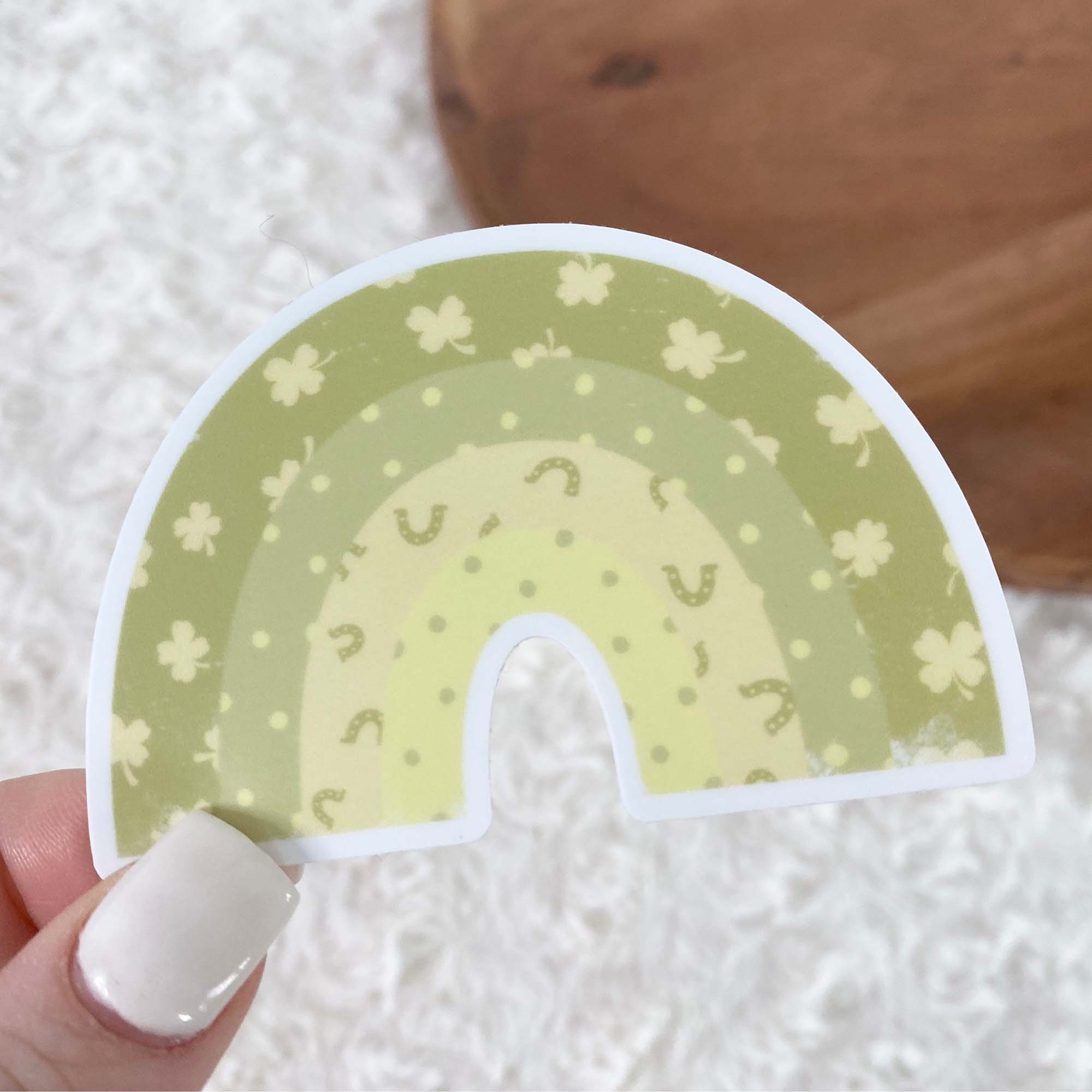  Lucky Rainbow Dark Green Sticker、mySite、elrpsem3k