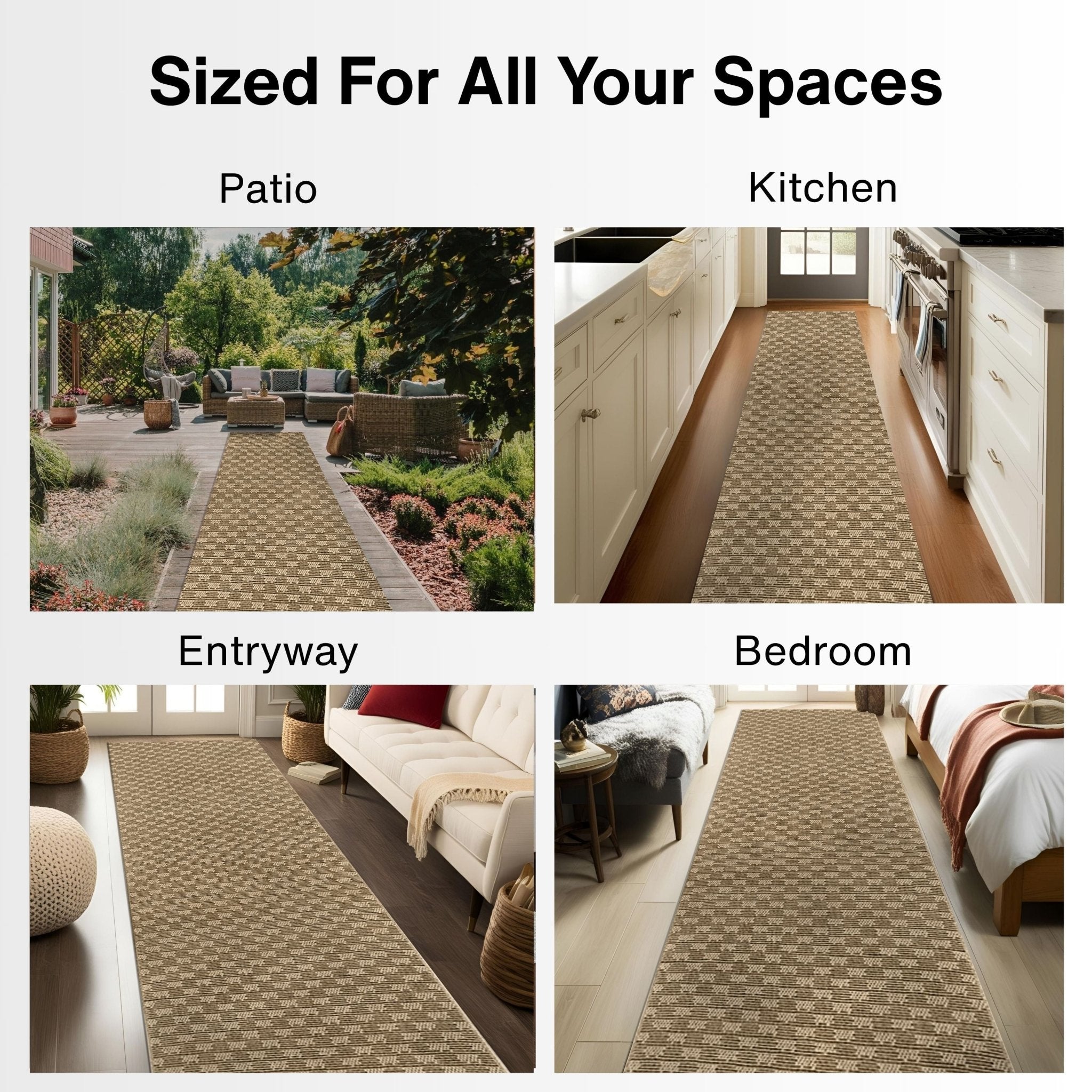 Alto Textures Custom Size Indoor/Outdoor Runner 27 Inches Width x Choose Your Runner Length、mySite、gigharbornorthrealestate